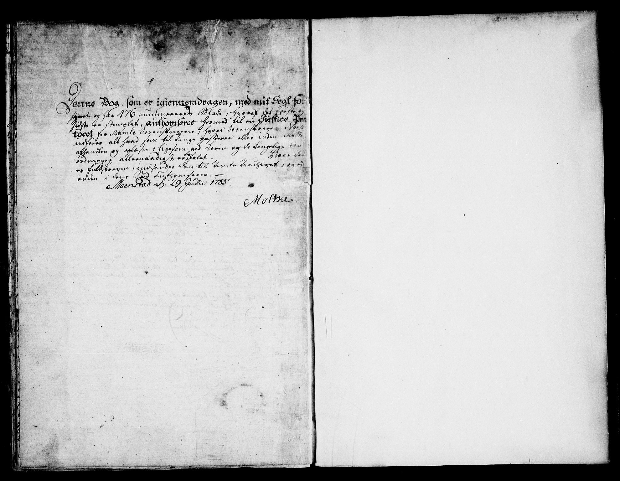 Bamble sorenskriveri, SAKO/A-214/F/Fa/Faa/L0023: Tingbok, 1785-1790