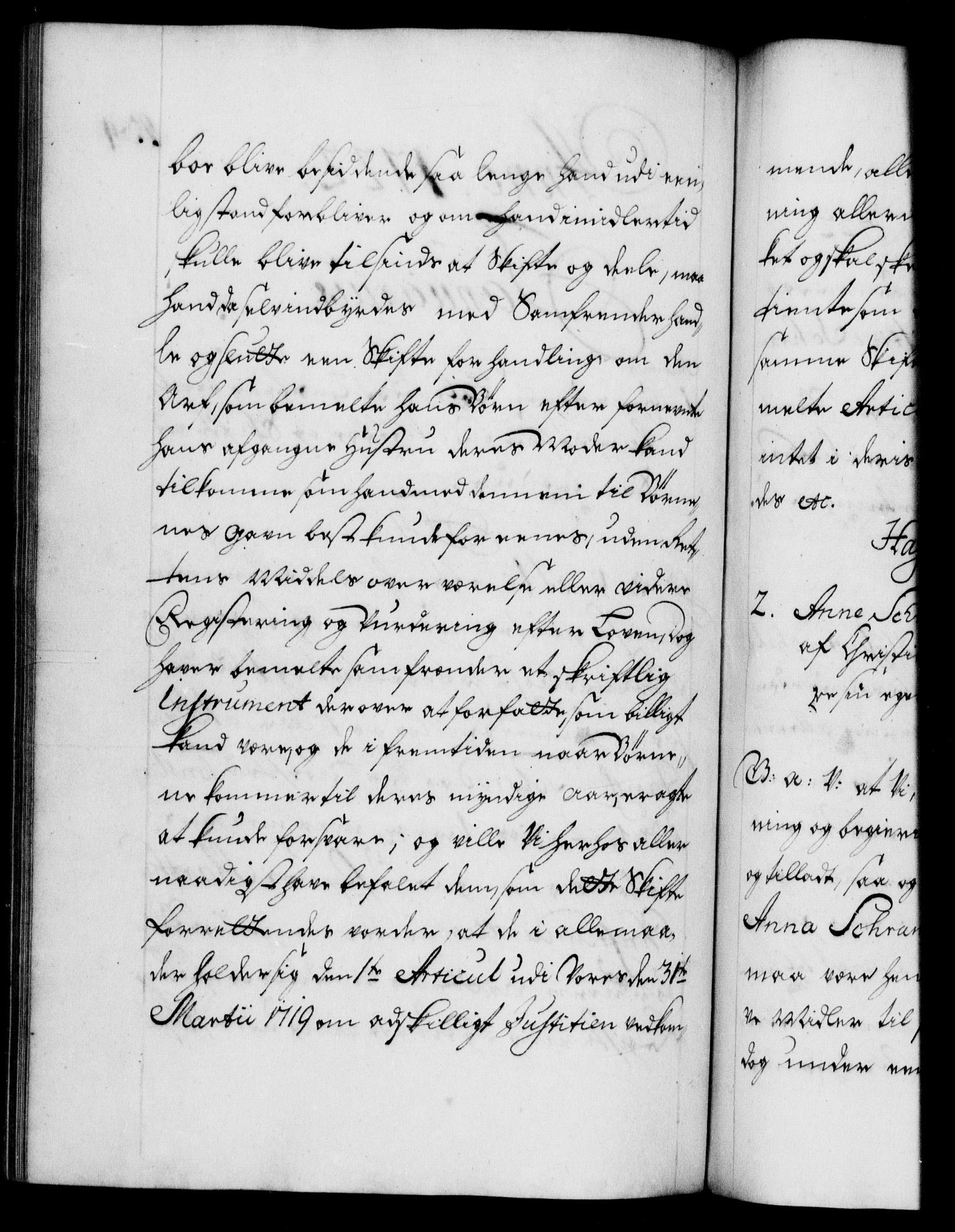 Danske Kanselli 1572-1799, RA/EA-3023/F/Fc/Fca/Fcaa/L0023: Norske registre, 1720-1722, s. 434b