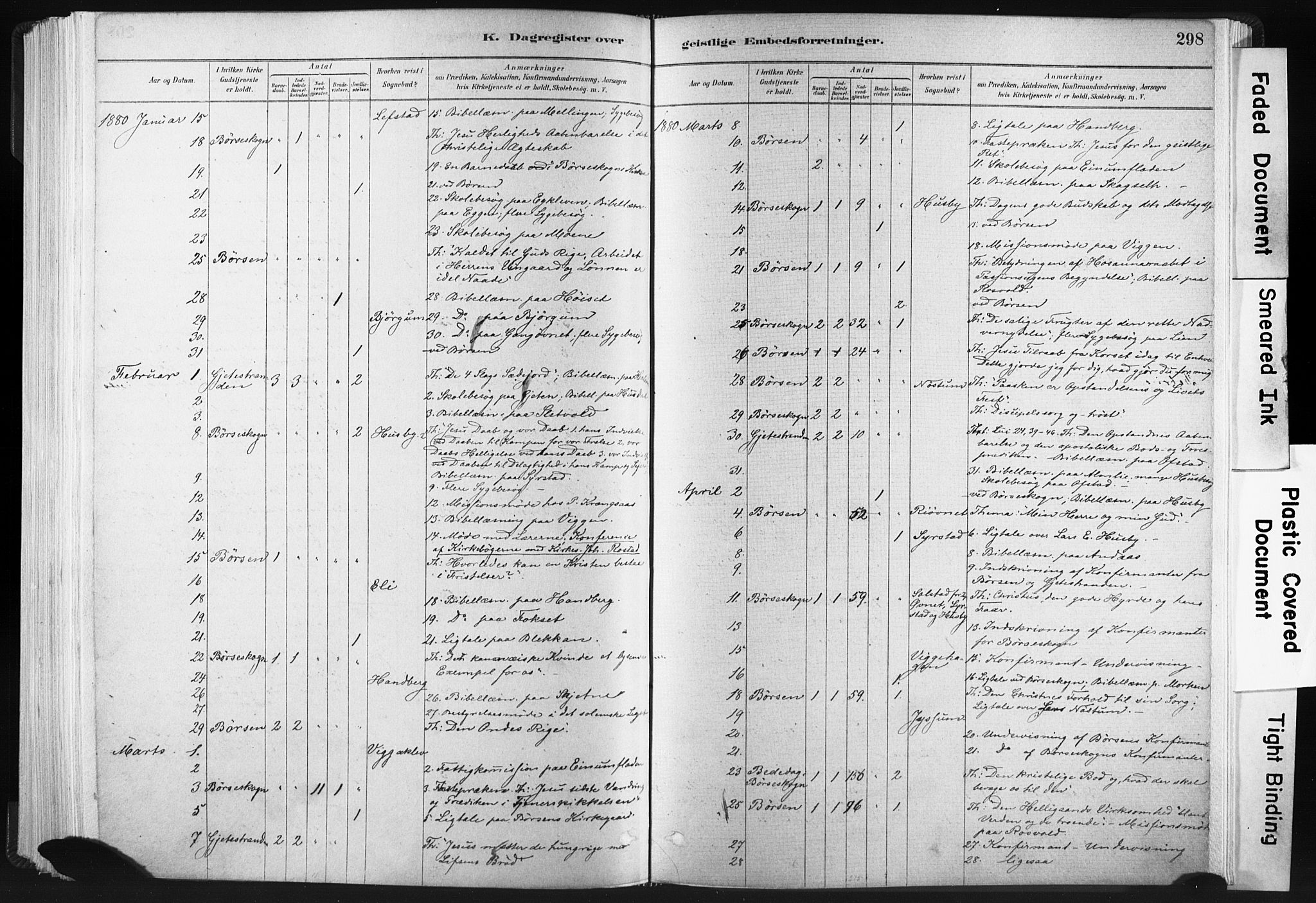 Ministerialprotokoller, klokkerbøker og fødselsregistre - Sør-Trøndelag, AV/SAT-A-1456/665/L0773: Ministerialbok nr. 665A08, 1879-1905, s. 298