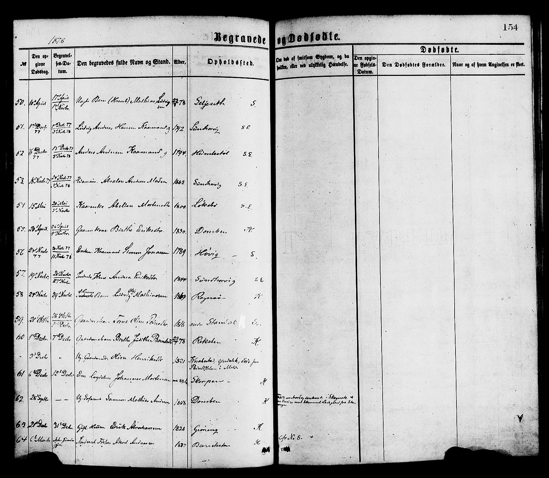 Kinn sokneprestembete, AV/SAB-A-80801/H/Haa/Haaa/L0013: Ministerialbok nr. A 13, 1870-1885, s. 154