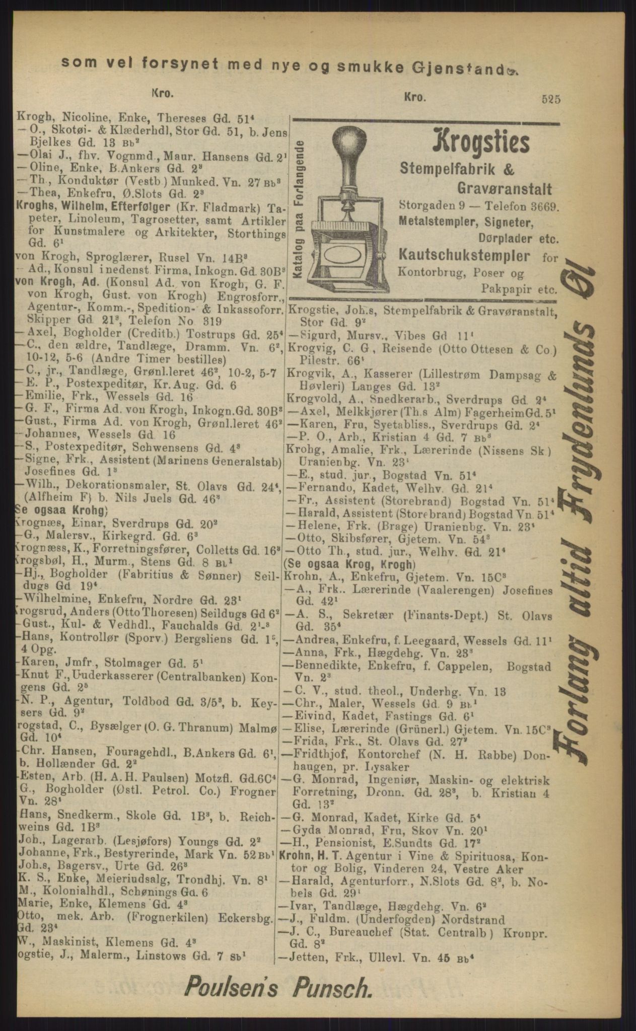 Kristiania/Oslo adressebok, PUBL/-, 1903, s. 525