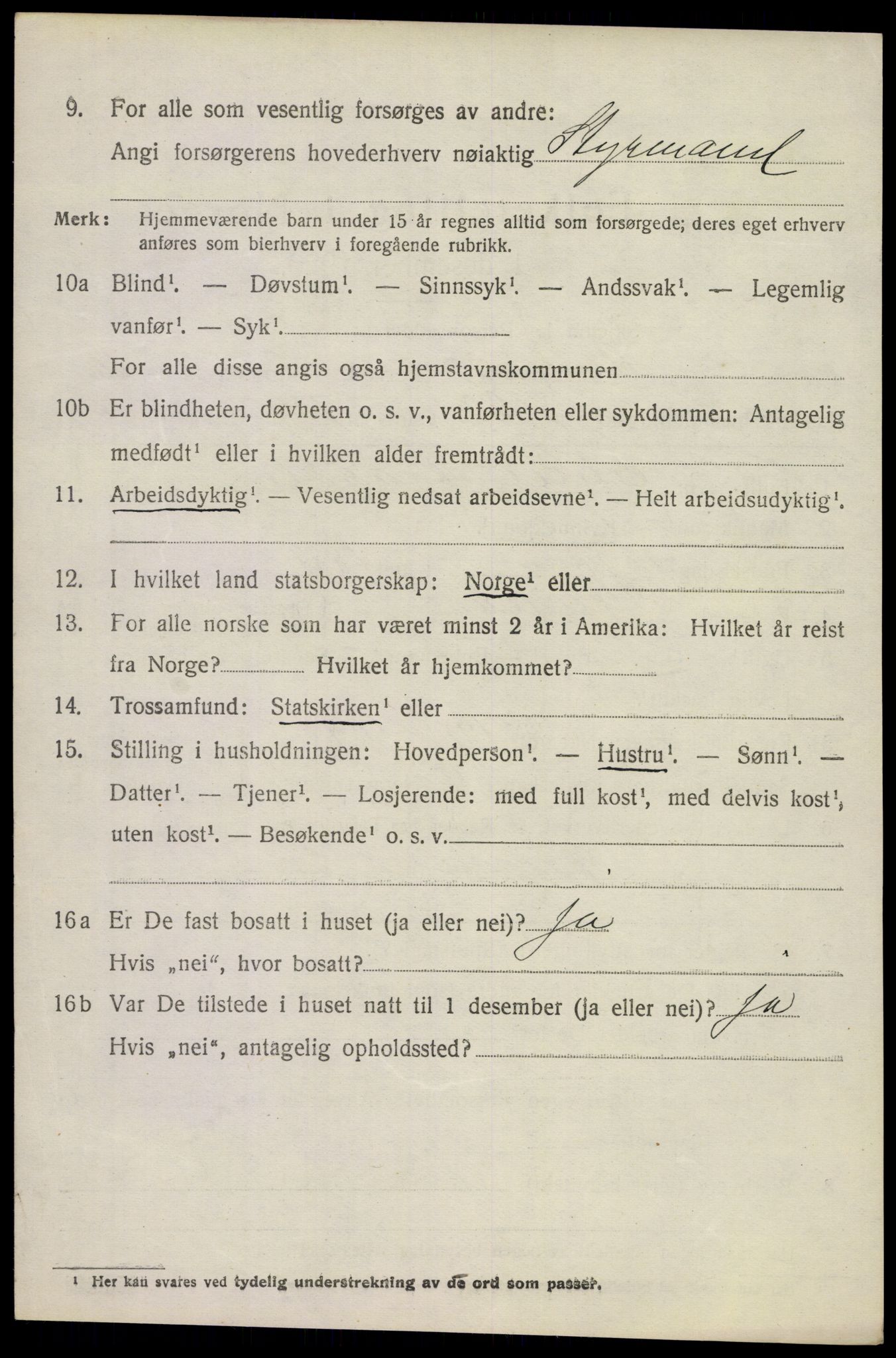 SAKO, Folketelling 1920 for 0719 Andebu herred, 1920, s. 5707