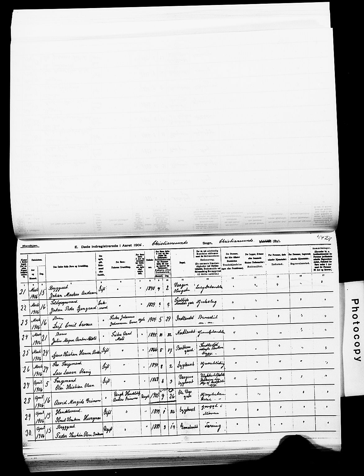 Ministerialprotokoller, klokkerbøker og fødselsregistre - Møre og Romsdal, AV/SAT-A-1454/572/L0860: Ministerialbok nr. 572D04, 1903-1916