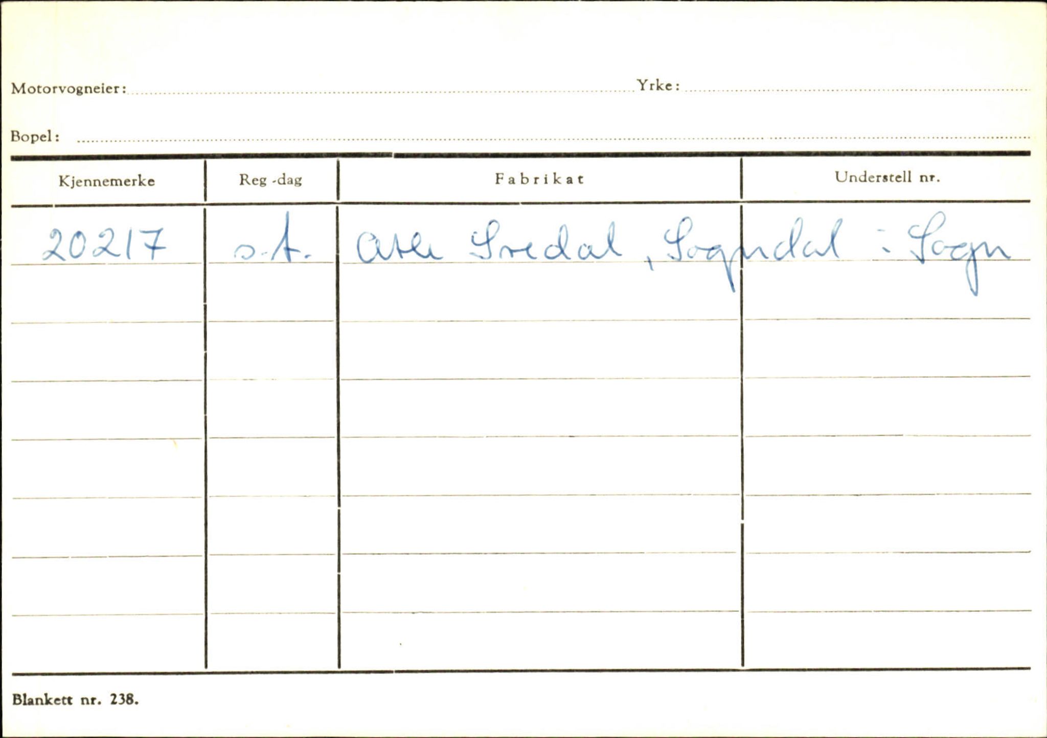 Statens vegvesen, Sogn og Fjordane vegkontor, AV/SAB-A-5301/4/F/L0124: Eigarregister Sogndal A-U, 1945-1975, s. 931