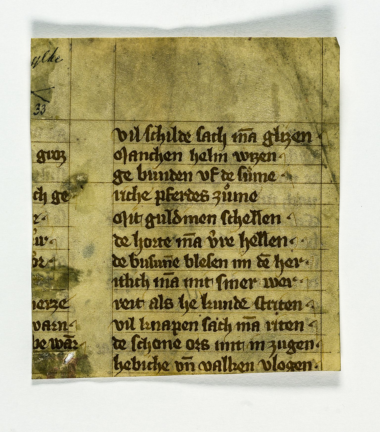 Riksarkivets diplomsamling, RA/EA-5965/F26/L0007: Norrøne membranfragmenter bestand 88-101, u.nr., 1100-1536, s. 106