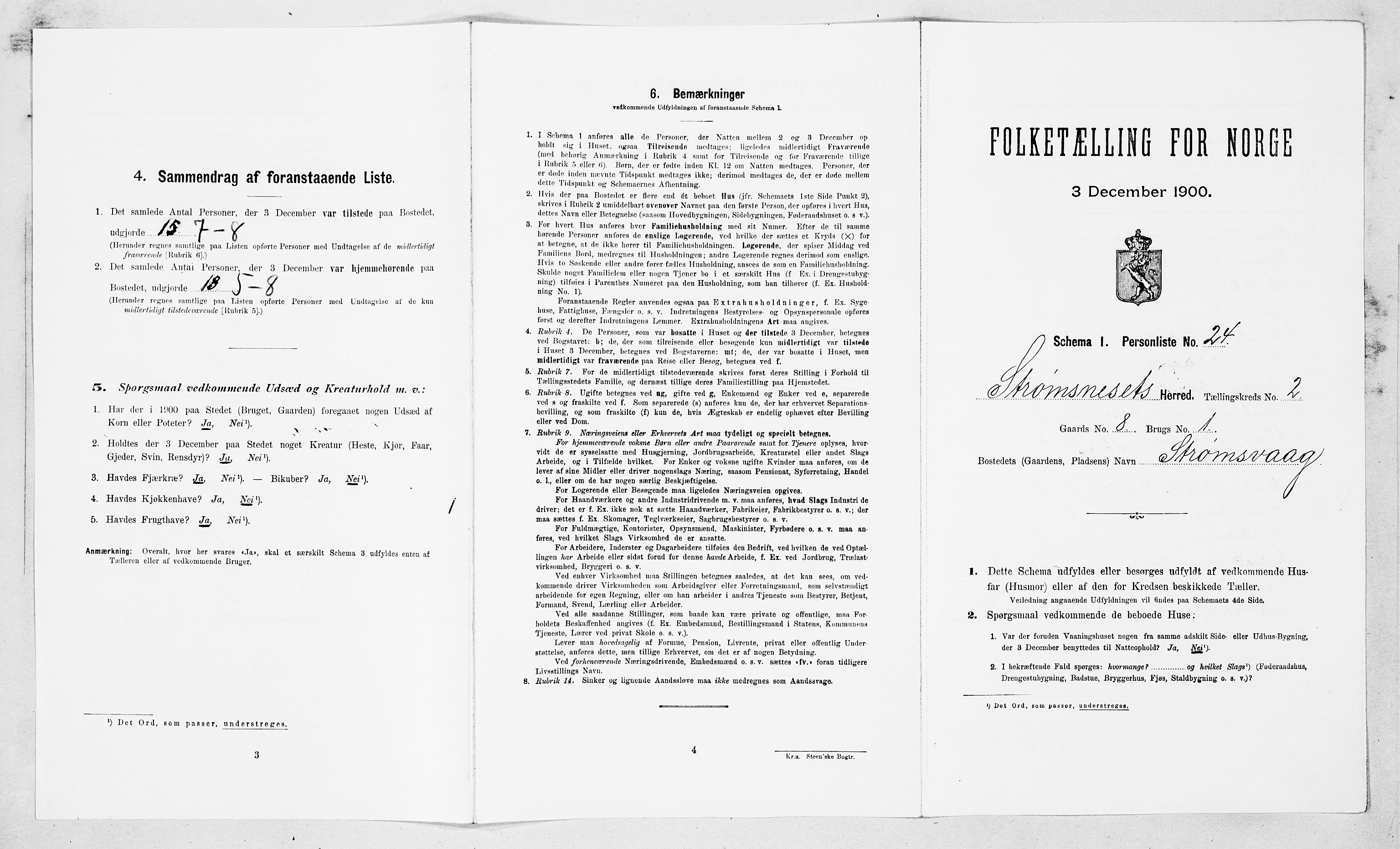 SAT, Folketelling 1900 for 1559 Straumsnes herred, 1900, s. 166