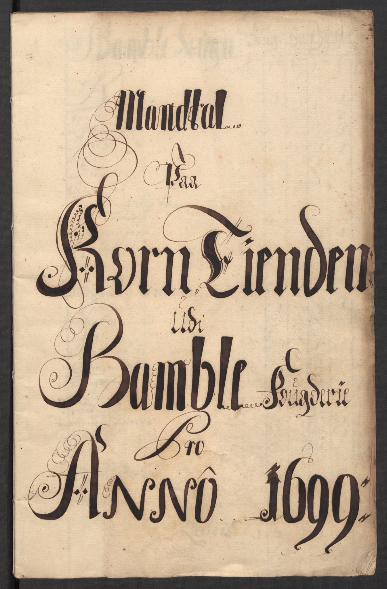 Rentekammeret inntil 1814, Reviderte regnskaper, Fogderegnskap, AV/RA-EA-4092/R36/L2101: Fogderegnskap Øvre og Nedre Telemark og Bamble, 1699, s. 70