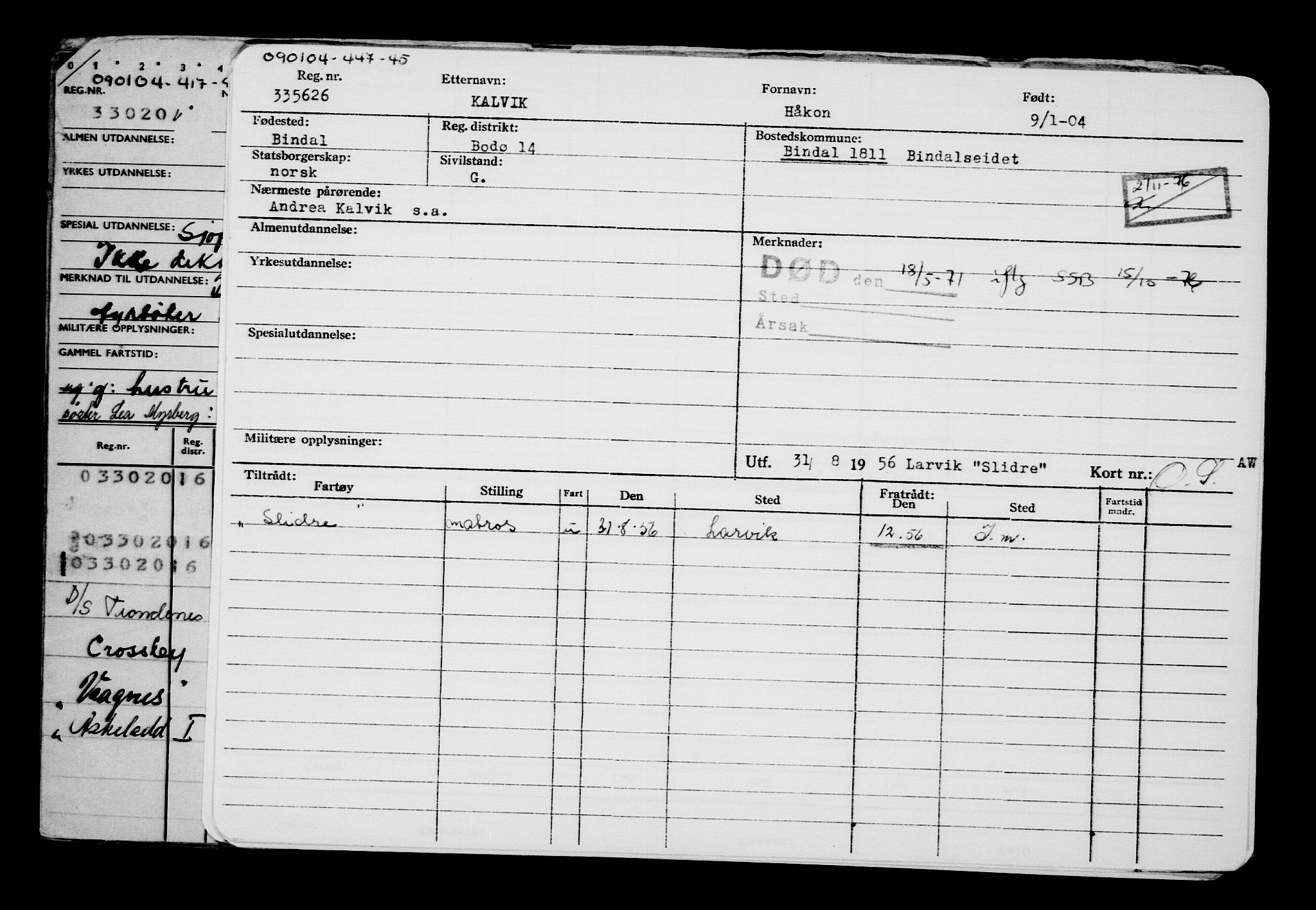 Direktoratet for sjømenn, AV/RA-S-3545/G/Gb/L0052: Hovedkort, 1904, s. 89