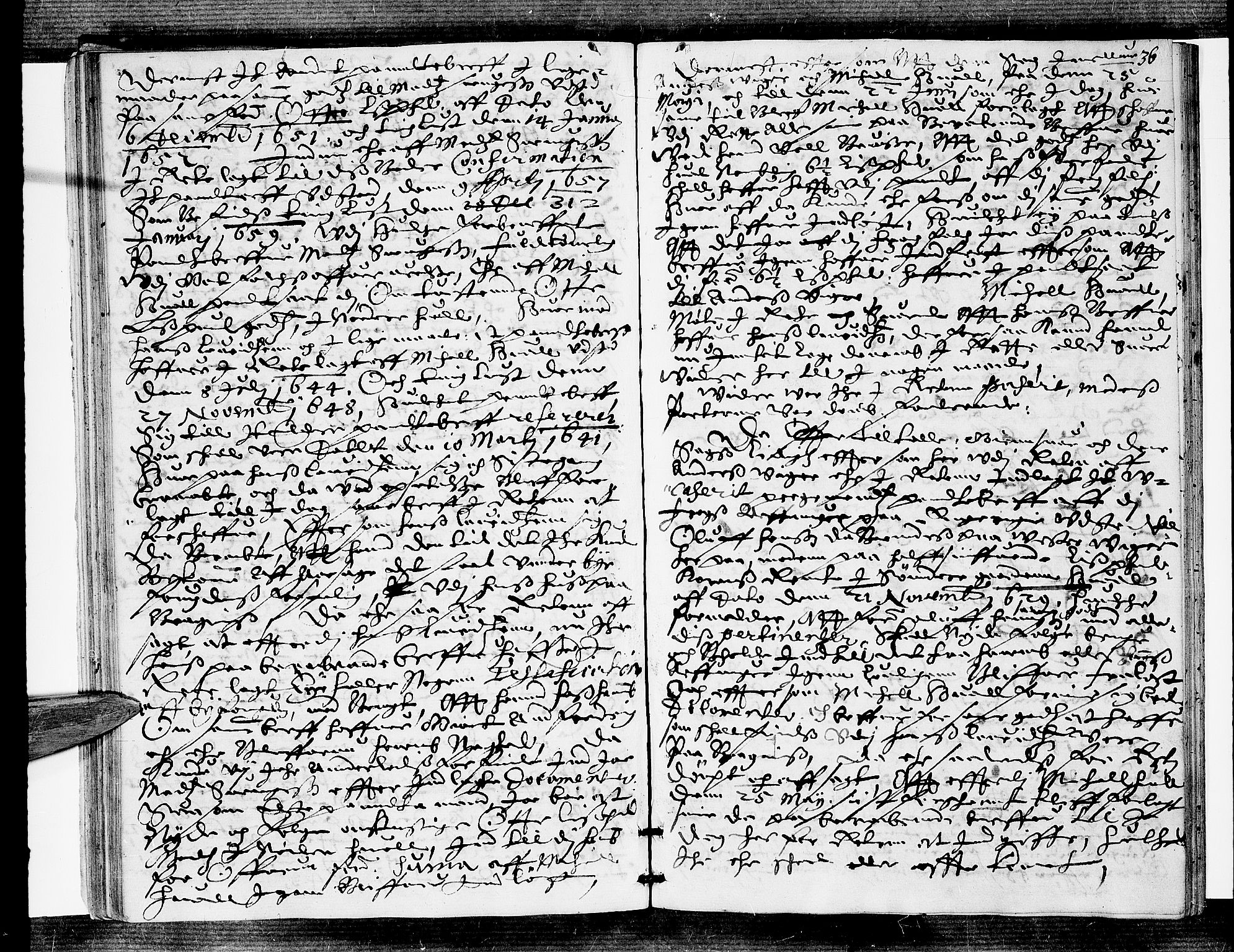 Eiker, Modum og Sigdal sorenskriveri, SAKO/A-123/F/Fa/Faa/L0032: Tingbok, 1666, s. 36