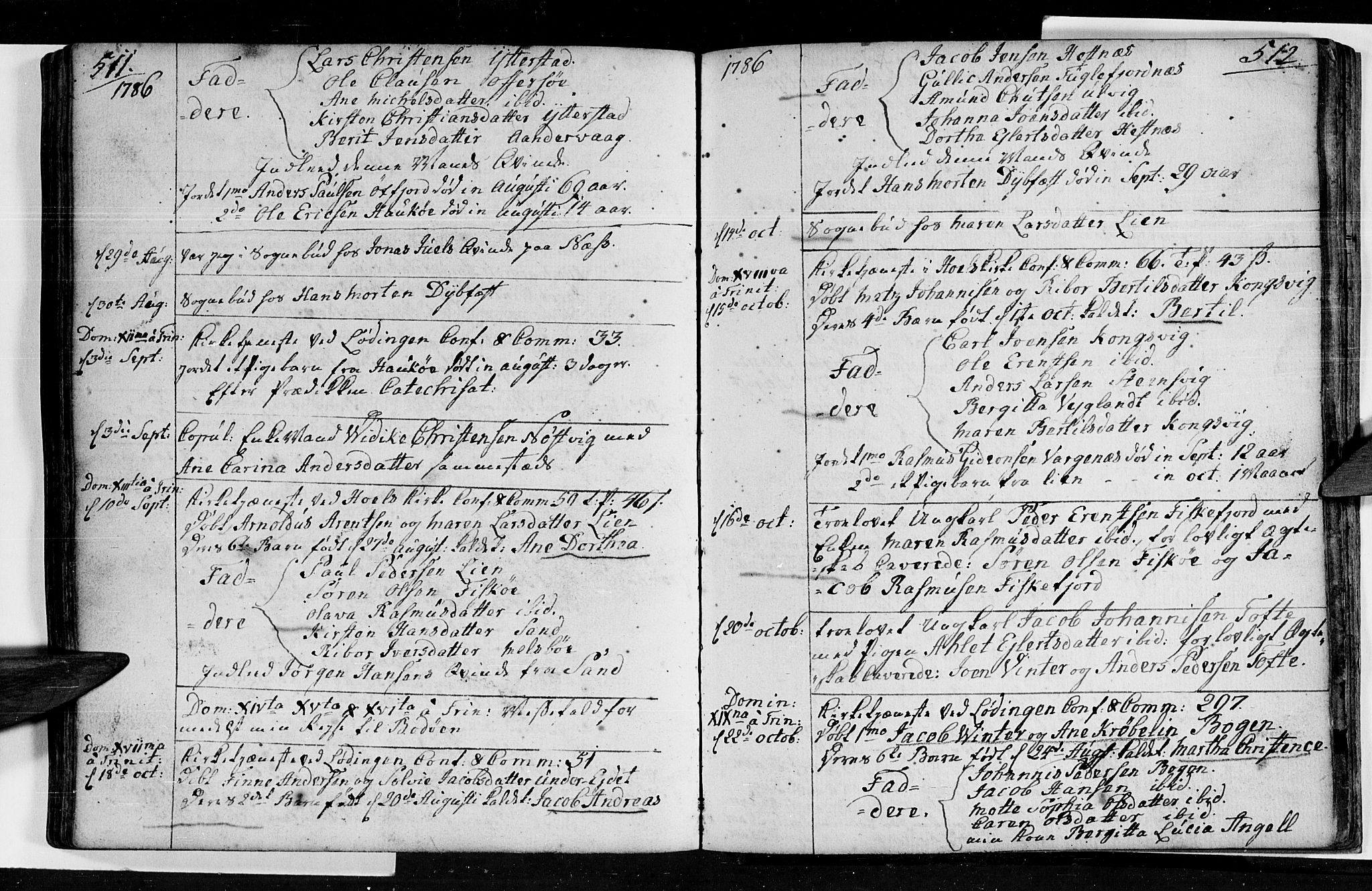 Ministerialprotokoller, klokkerbøker og fødselsregistre - Nordland, AV/SAT-A-1459/872/L1029: Ministerialbok nr. 872A04, 1765-1787, s. 511-512