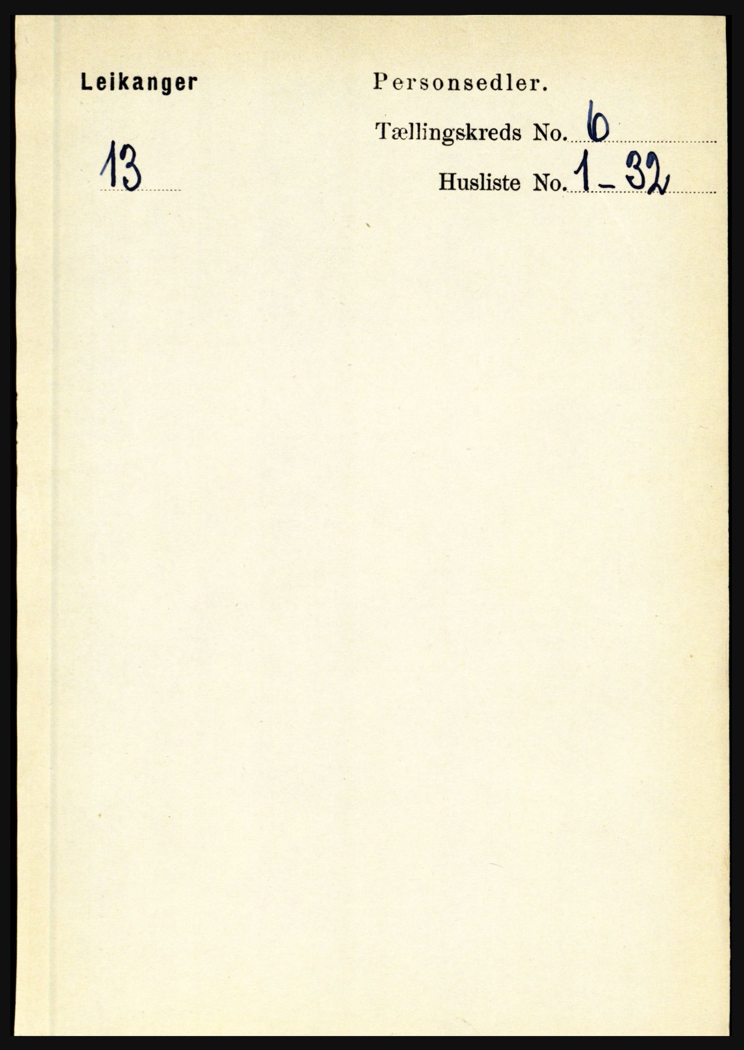 RA, Folketelling 1891 for 1419 Leikanger herred, 1891, s. 1117