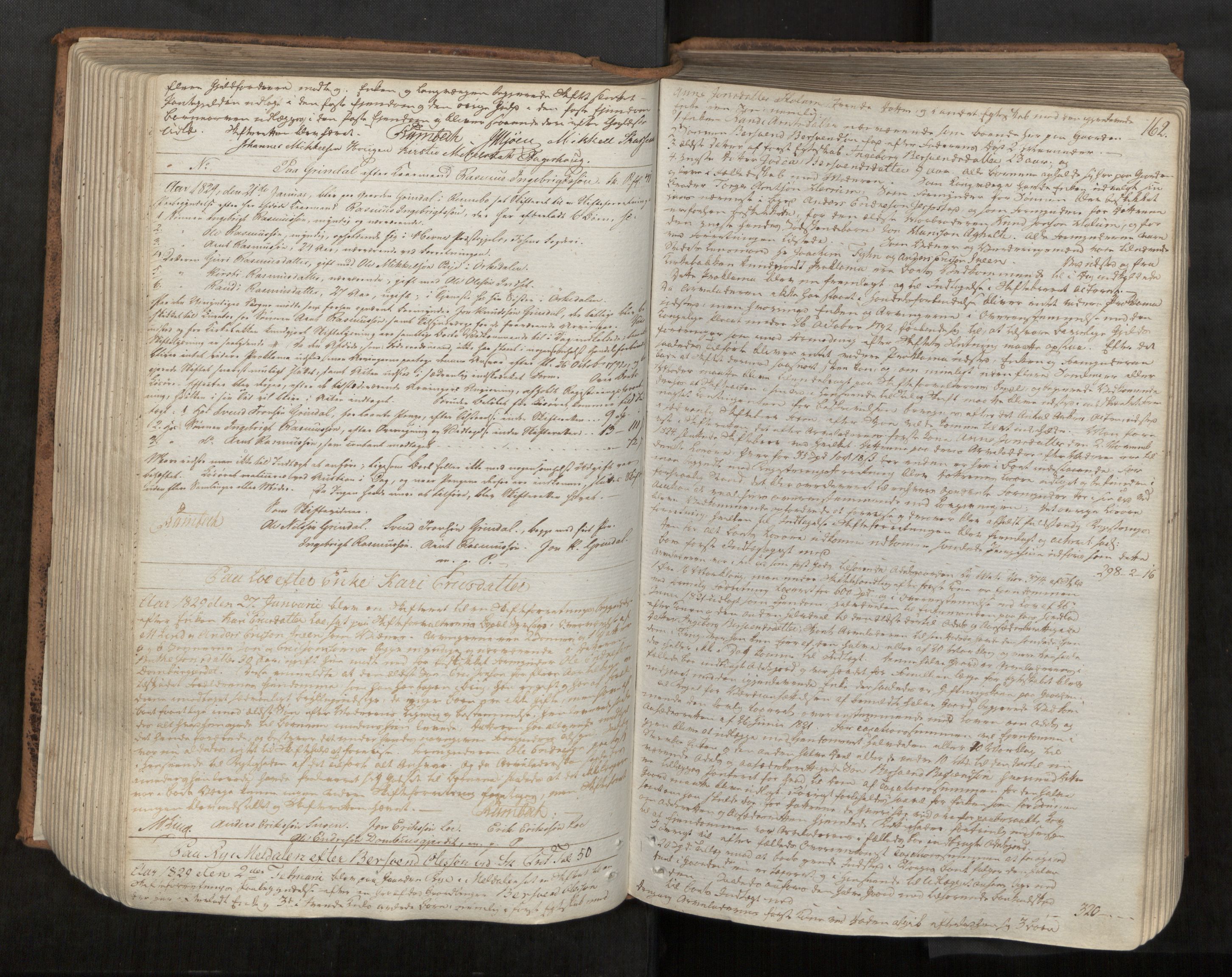 Orkdal sorenskriveri, AV/SAT-A-4169/1/3/3B/L0002: Skiftebehandlingsprotokoll, 1823-1839, s. 161b-162a