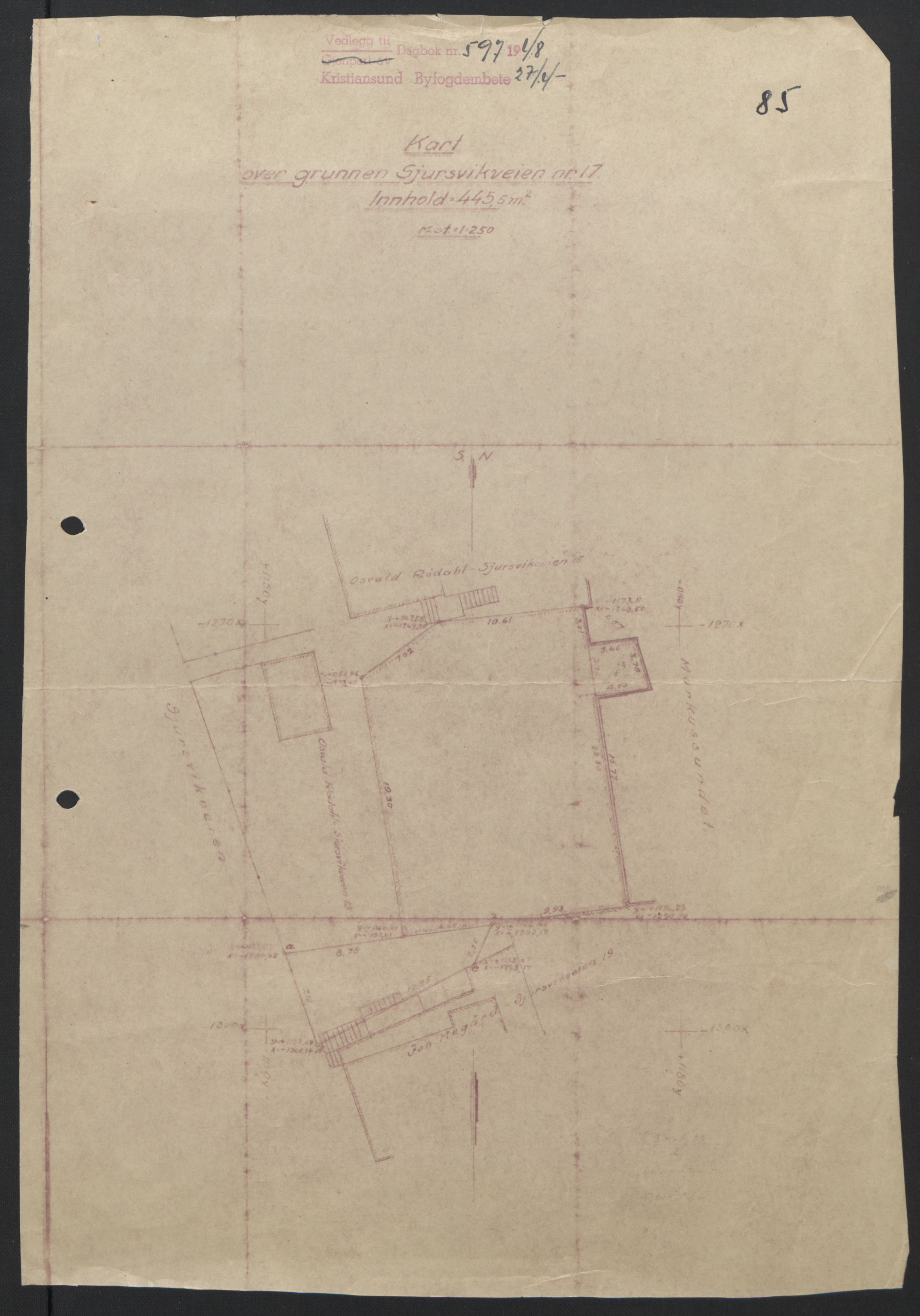 Kristiansund byfogd, AV/SAT-A-4587/A/27: Pantebok nr. 42, 1947-1950, Dagboknr: 597/1948