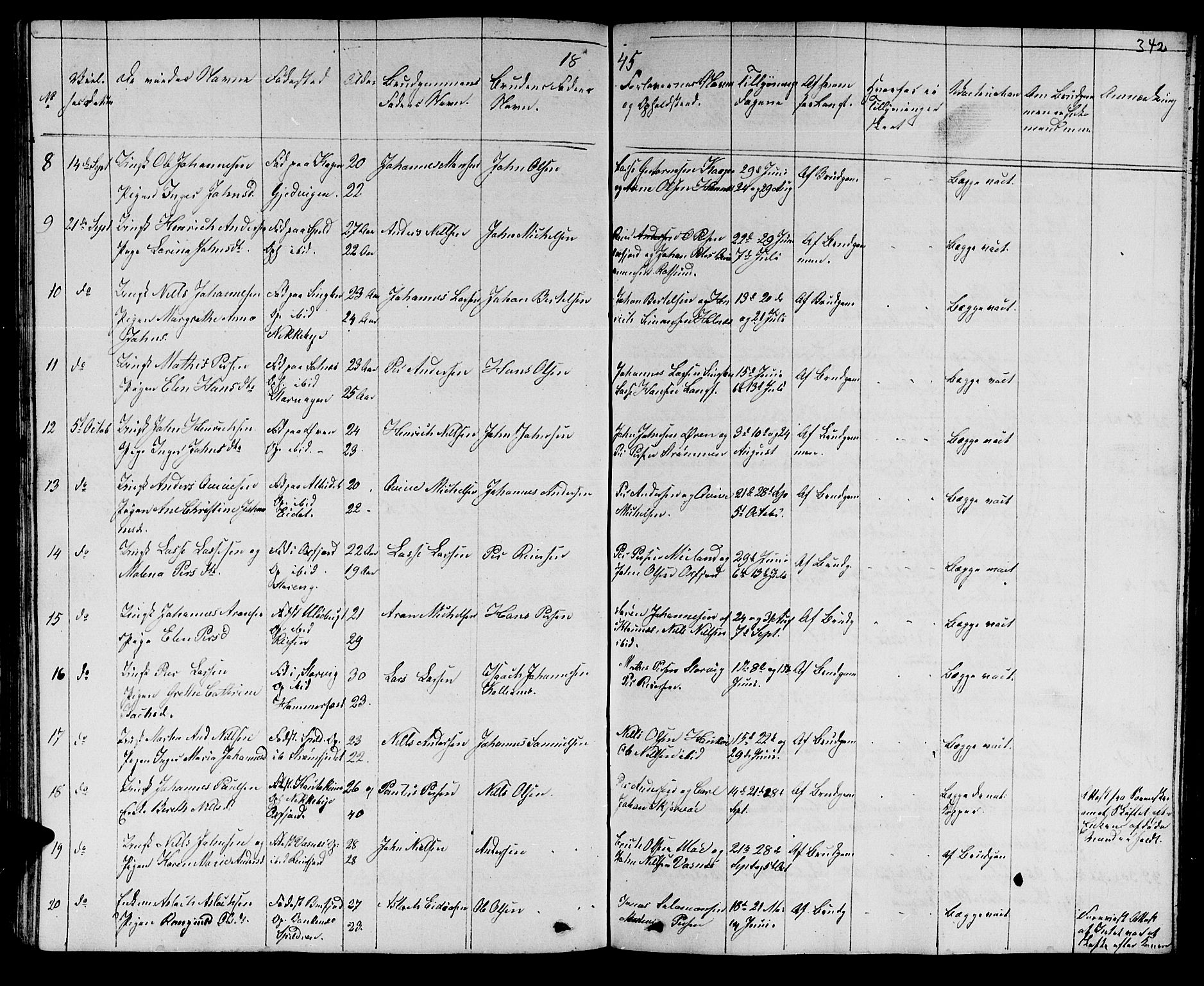 Skjervøy sokneprestkontor, AV/SATØ-S-1300/H/Ha/Hab/L0002klokker: Klokkerbok nr. 2, 1839-1848, s. 341-342