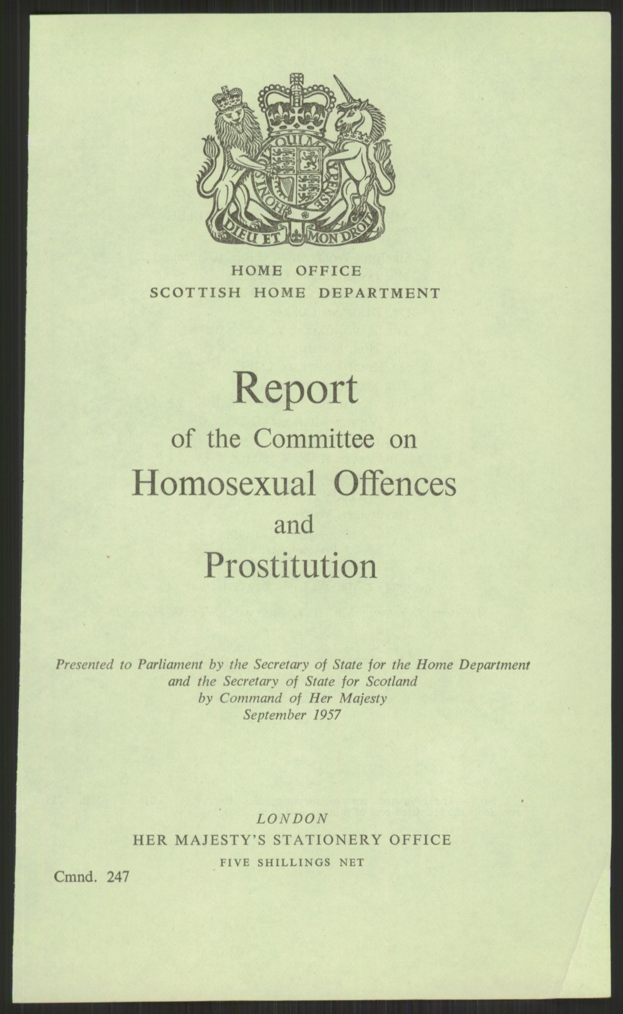 Justisdepartementet, Lovavdelingen, RA/S-3212/D/De/L0029/0001: Straffeloven / Straffelovens revisjon: 5 - Ot. prp. nr.  41 - 1945: Homoseksualiet. 3 mapper, 1956-1970, s. 585