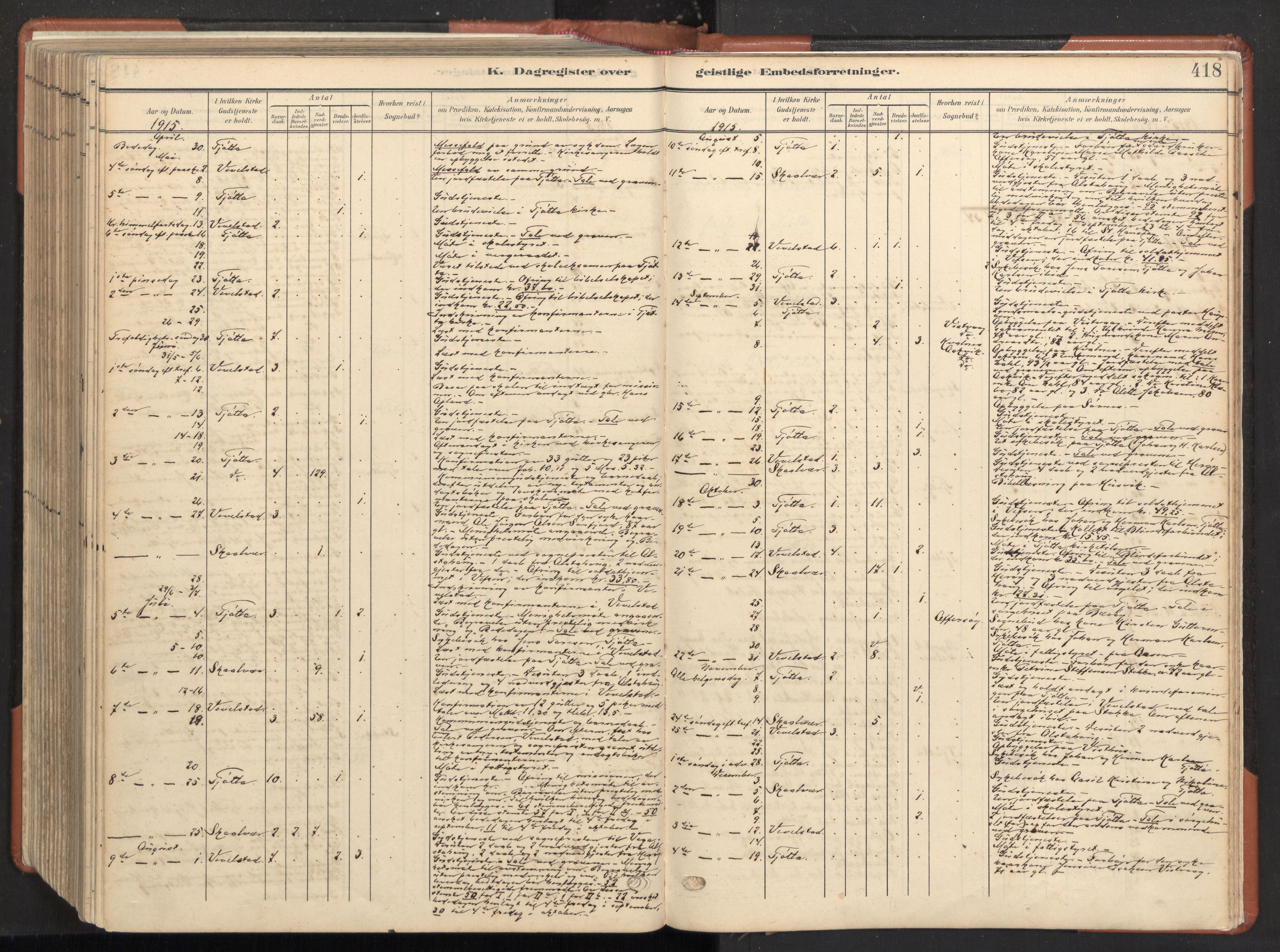 Ministerialprotokoller, klokkerbøker og fødselsregistre - Nordland, AV/SAT-A-1459/817/L0265: Ministerialbok nr. 817A05, 1908-1944, s. 418