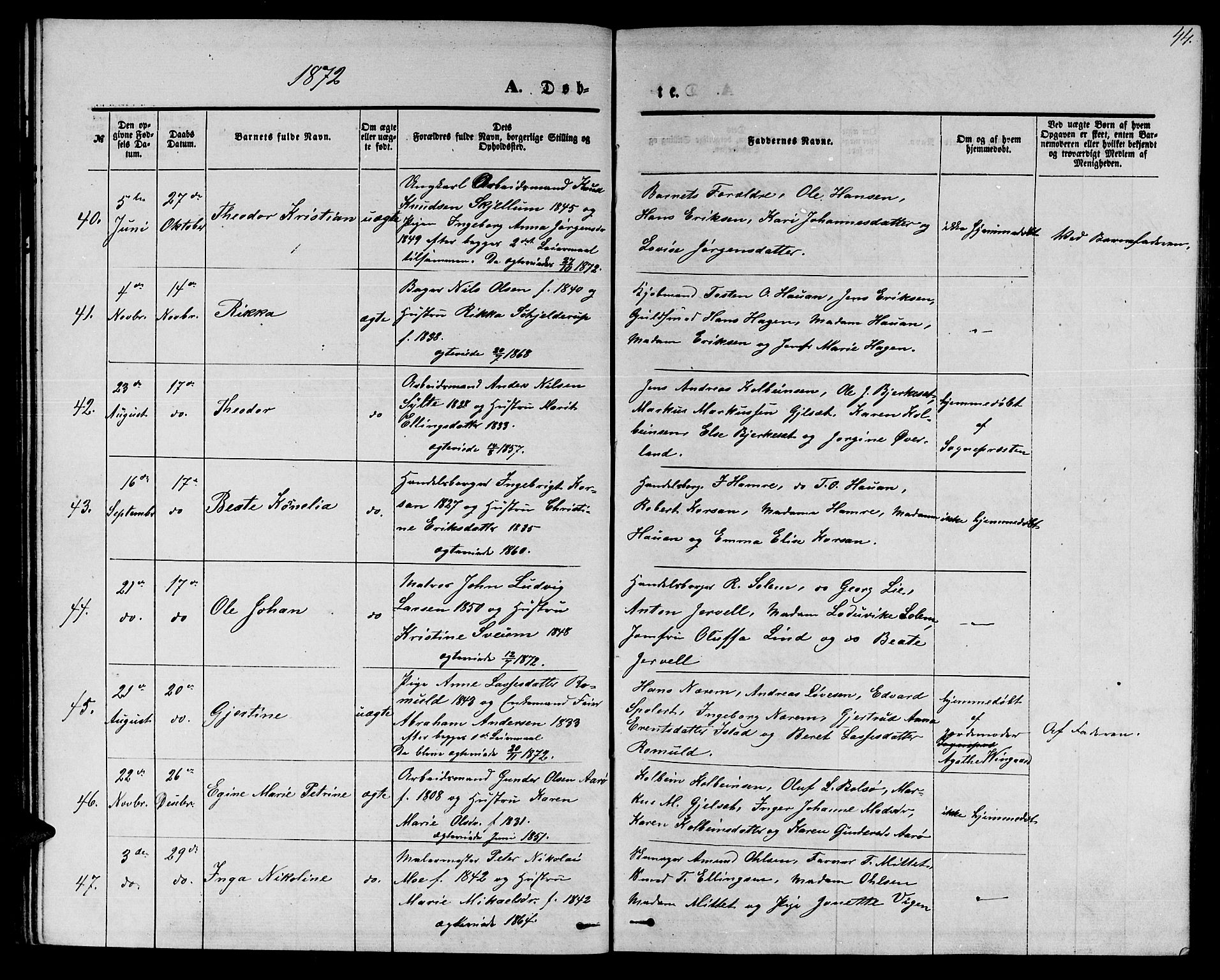 Ministerialprotokoller, klokkerbøker og fødselsregistre - Møre og Romsdal, AV/SAT-A-1454/558/L0701: Klokkerbok nr. 558C02, 1862-1879, s. 44