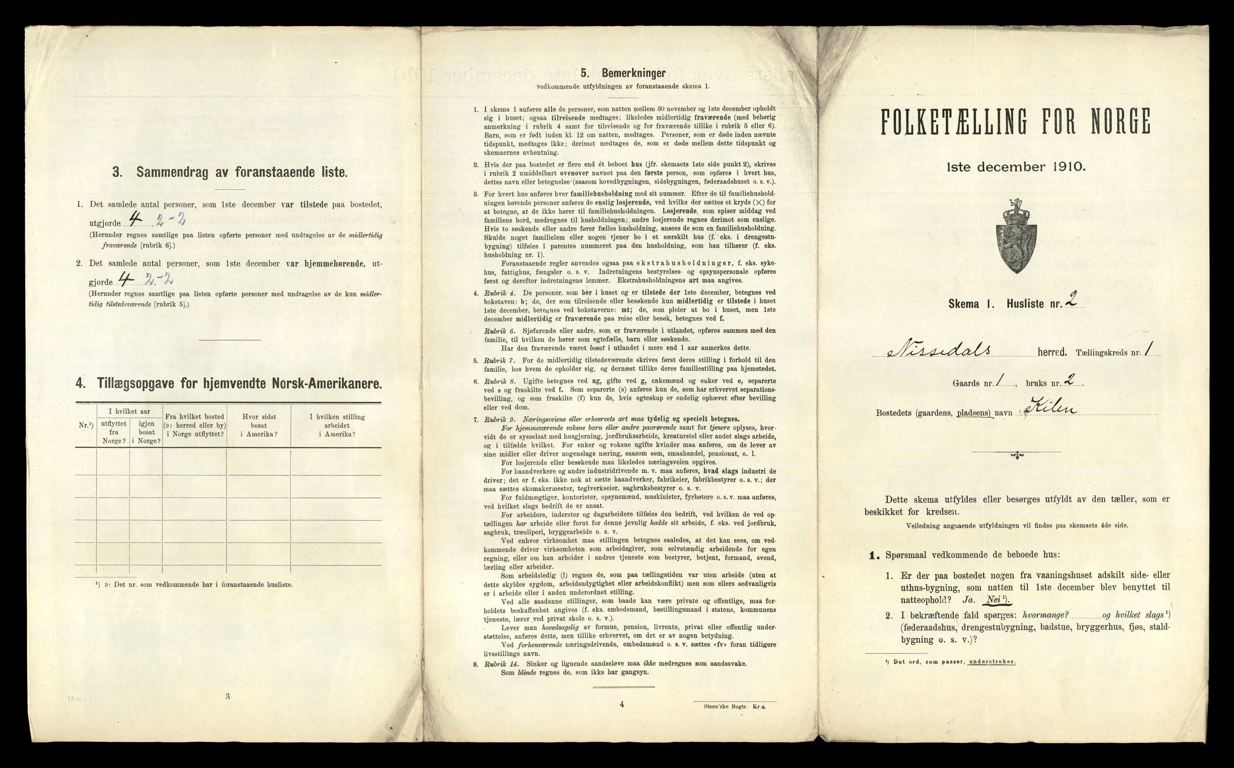 RA, Folketelling 1910 for 0830 Nissedal herred, 1910, s. 34