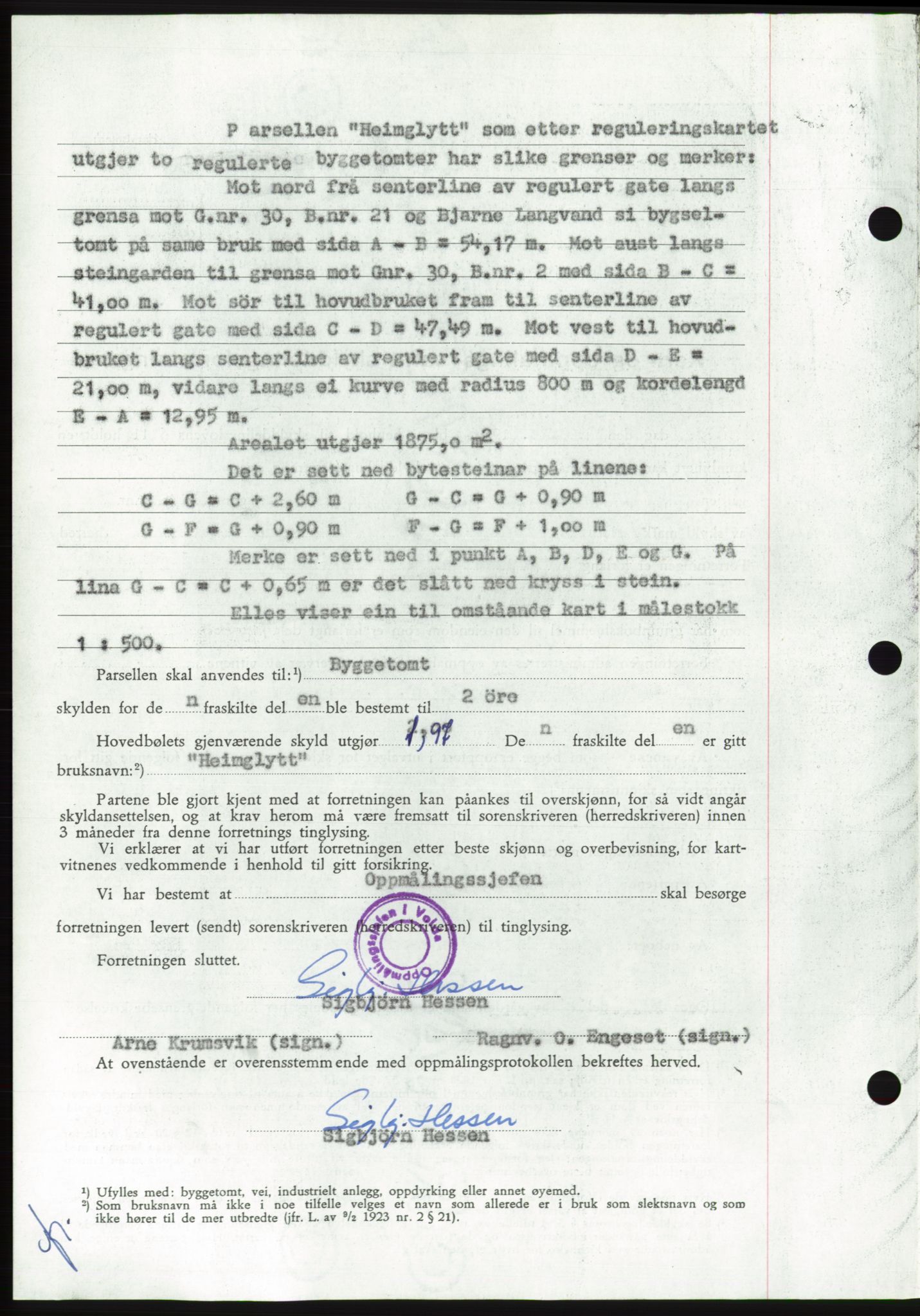 Søre Sunnmøre sorenskriveri, AV/SAT-A-4122/1/2/2C/L0113: Pantebok nr. 39A, 1959-1959, Dagboknr: 2431/1959