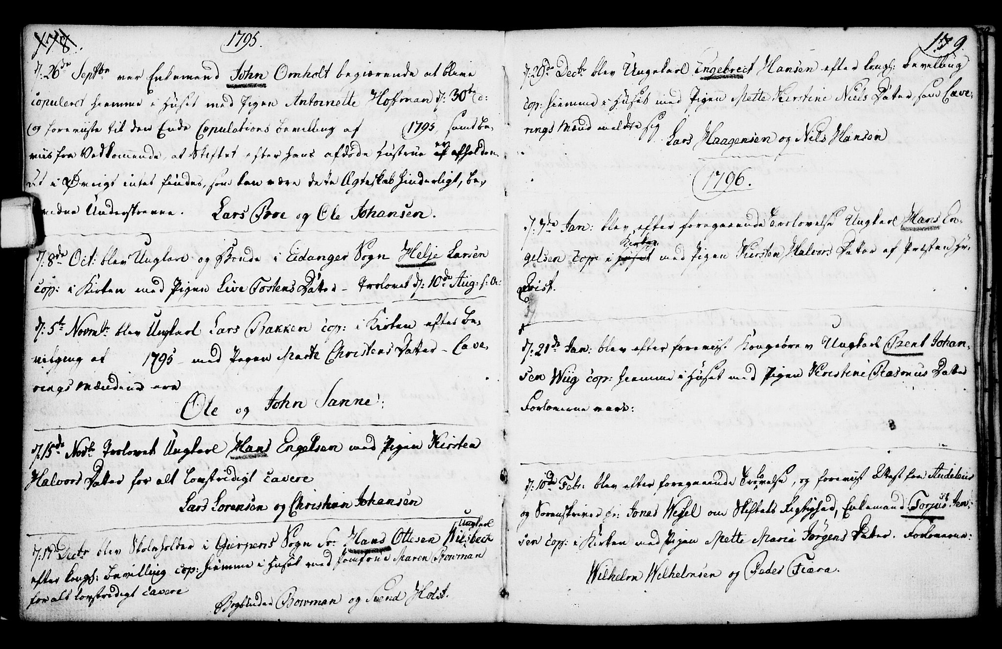 Porsgrunn kirkebøker , AV/SAKO-A-104/F/Fa/L0003: Ministerialbok nr. 3, 1764-1814, s. 178-179