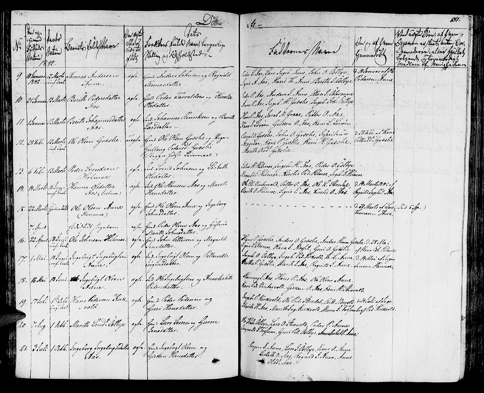 Ministerialprotokoller, klokkerbøker og fødselsregistre - Sør-Trøndelag, AV/SAT-A-1456/695/L1144: Ministerialbok nr. 695A05 /2, 1824-1842, s. 237
