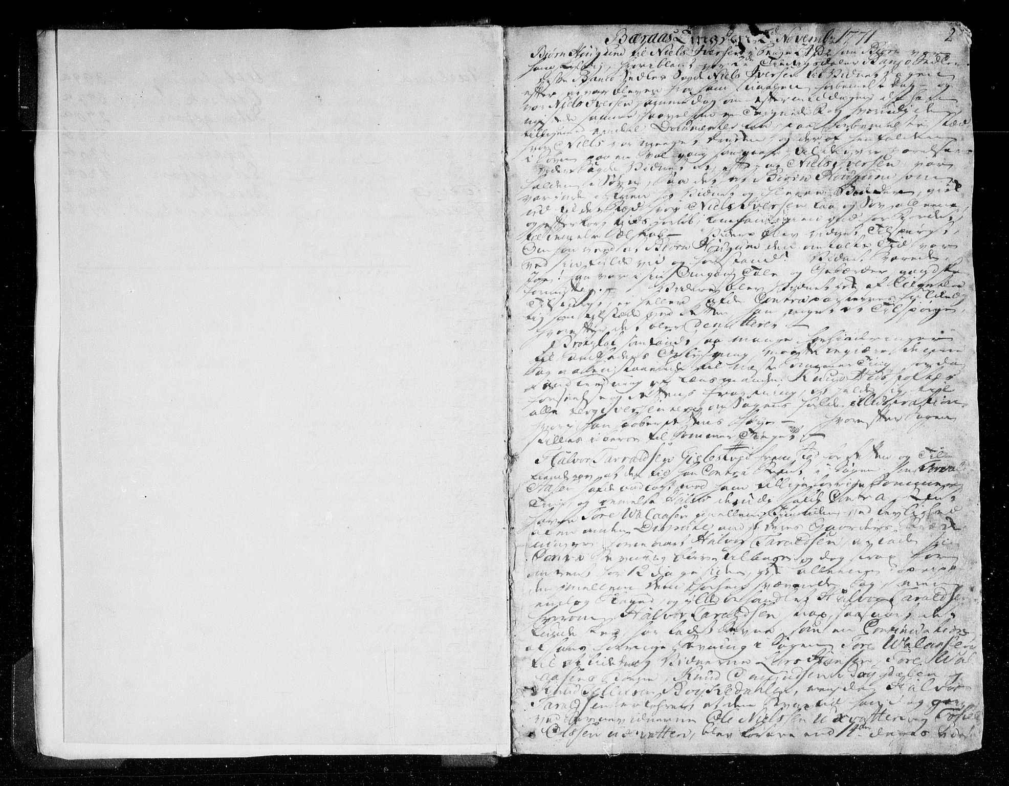 Østre Råbyggelag sorenskriveri, SAK/1221-0016/F/Fa/L0020: Tingbok nr 19 med register, 1771-1780, s. 0b-1a