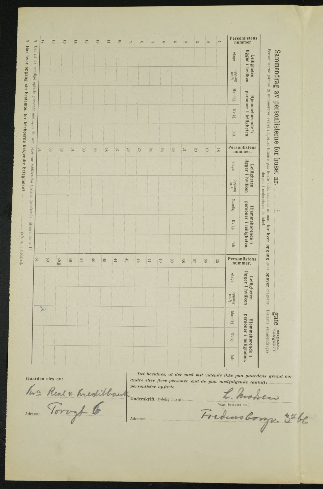 OBA, Kommunal folketelling 1.2.1914 for Kristiania, 1914, s. 49973