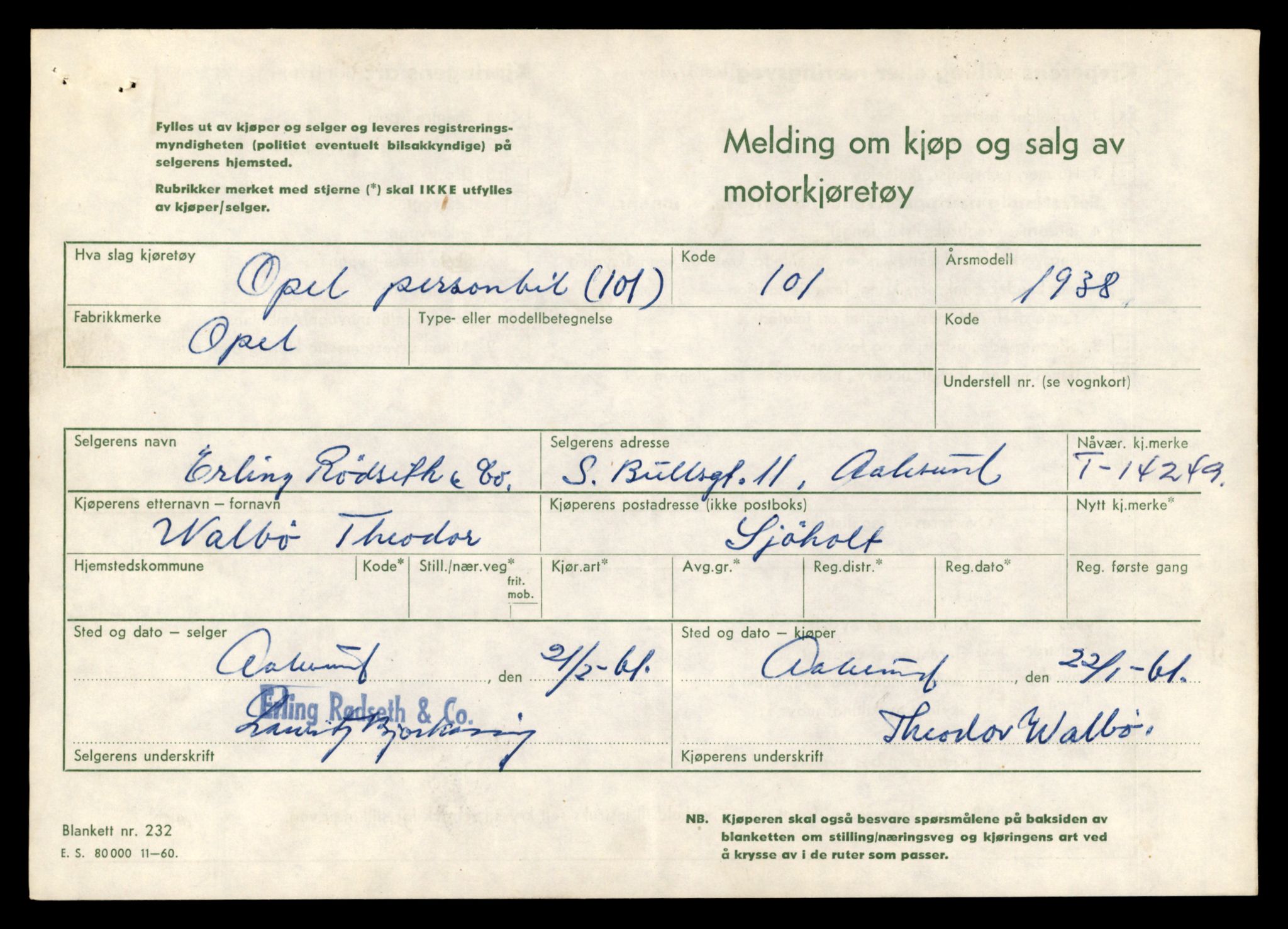 Møre og Romsdal vegkontor - Ålesund trafikkstasjon, AV/SAT-A-4099/F/Fe/L0044: Registreringskort for kjøretøy T 14205 - T 14319, 1927-1998, s. 1286