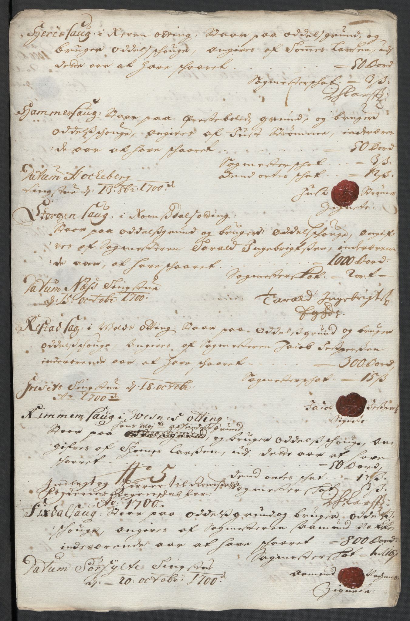 Rentekammeret inntil 1814, Reviderte regnskaper, Fogderegnskap, RA/EA-4092/R55/L3654: Fogderegnskap Romsdal, 1699-1700, s. 284