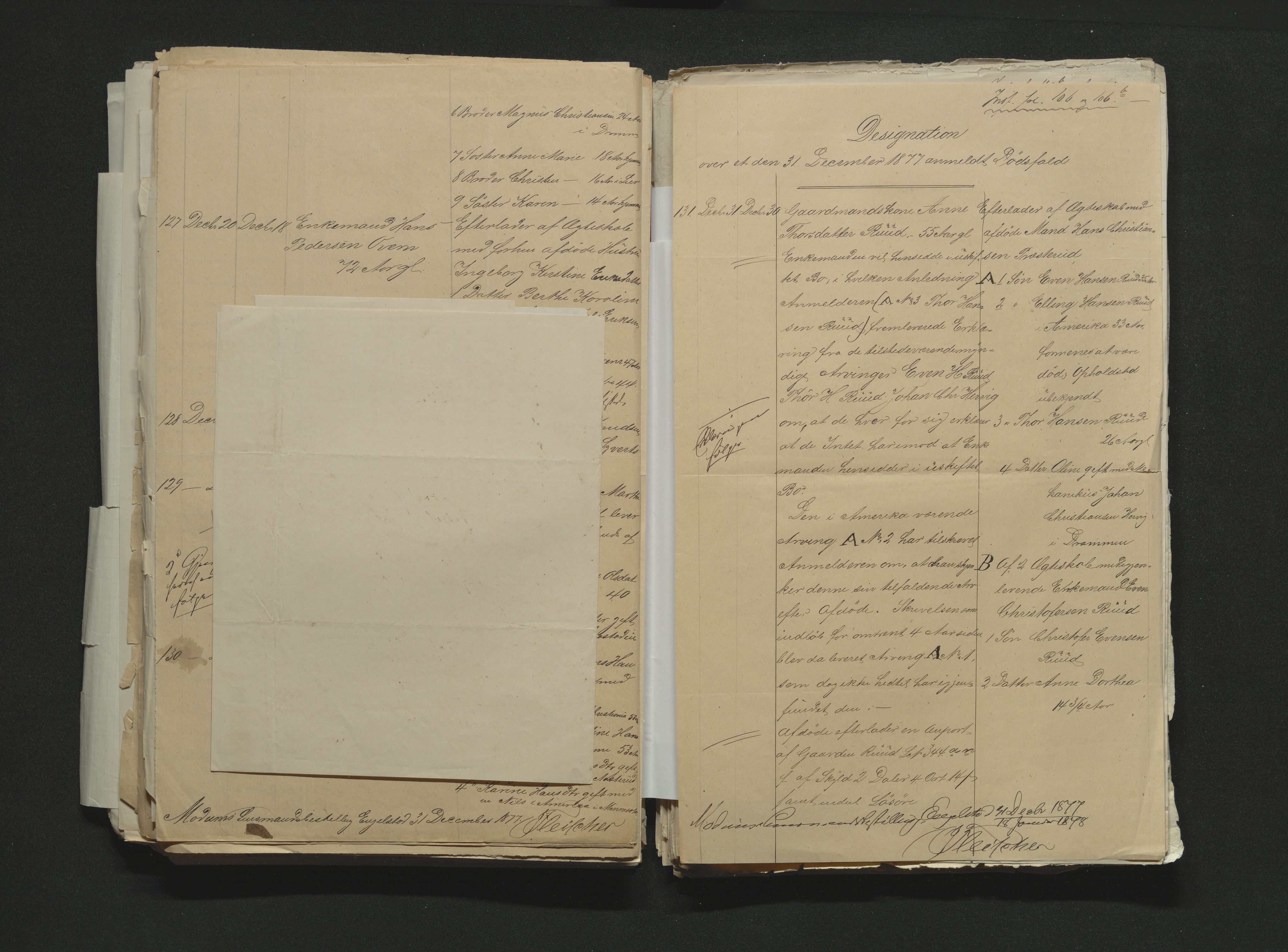 Eiker, Modum og Sigdal sorenskriveri, AV/SAKO-A-123/H/Ha/Hab/L0014: Dødsfallsmeldinger, 1874-1877, s. 680