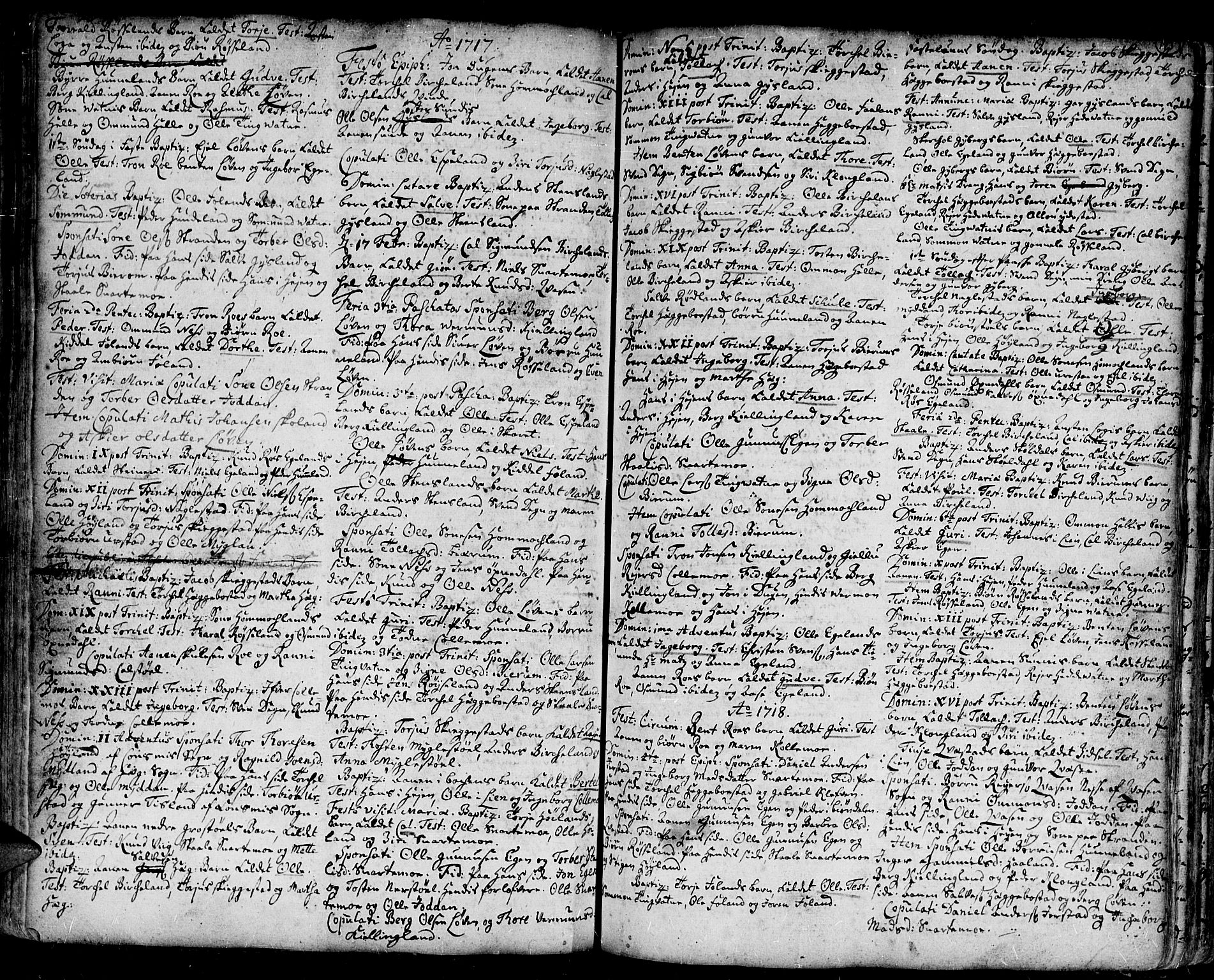 Kvinesdal sokneprestkontor, AV/SAK-1111-0026/F/Fa/Fab/L0001: Ministerialbok nr. A 1 /3, 1710-1760, s. 143