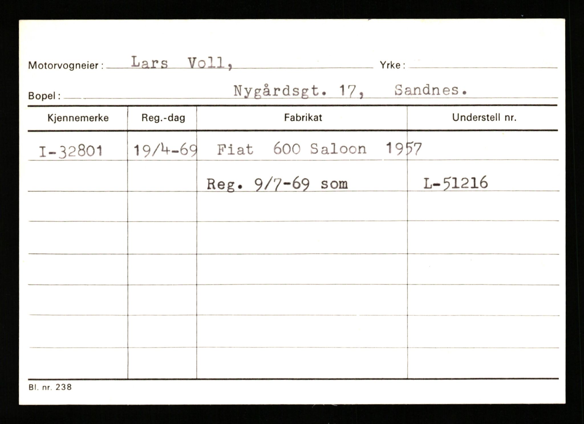 Stavanger trafikkstasjon, SAST/A-101942/0/G/L0005: Registreringsnummer: 23000 - 34245, 1930-1971, s. 3058