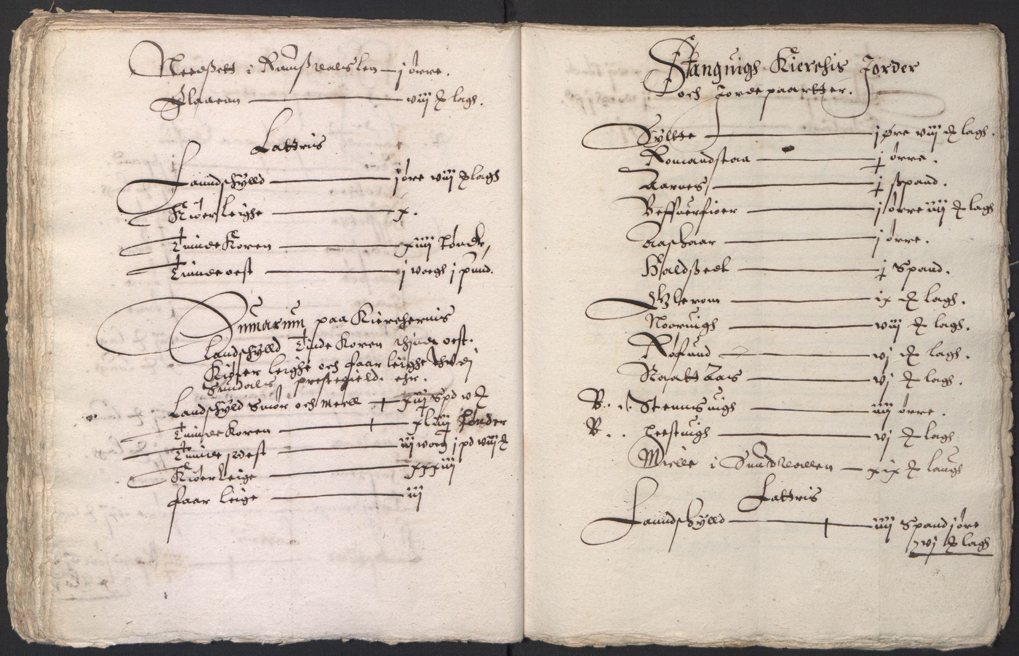 Stattholderembetet 1572-1771, AV/RA-EA-2870/Ek/L0016/0001: Jordebøker til utlikning av rosstjeneste 1624-1626: / Kirke- og prestebolsinntekter i Trondheim bispedømme og Jemtland, 1625-1626, s. 110