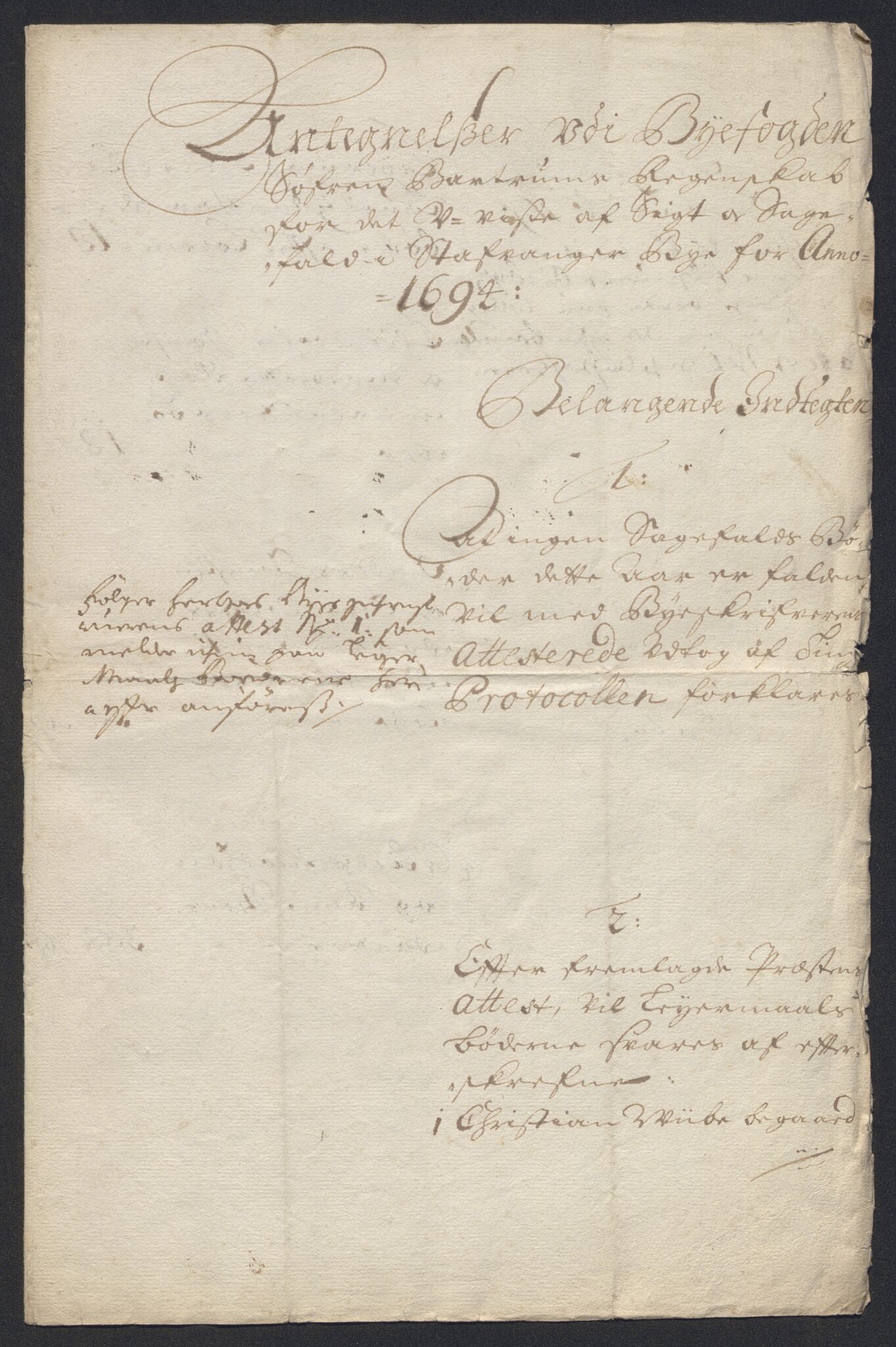 Rentekammeret inntil 1814, Reviderte regnskaper, Byregnskaper, AV/RA-EA-4066/R/Ro/L0316: [O14] Sikt og sakefall, 1662-1693, s. 382