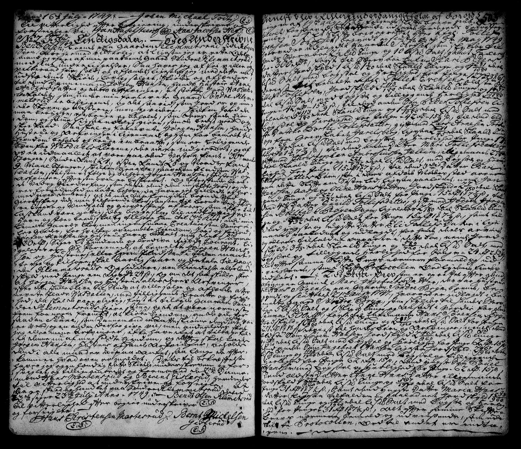 Lier, Røyken og Hurum sorenskriveri, SAKO/A-89/G/Ga/Gaa/L0002: Pantebok nr. II, 1725-1755, s. 503