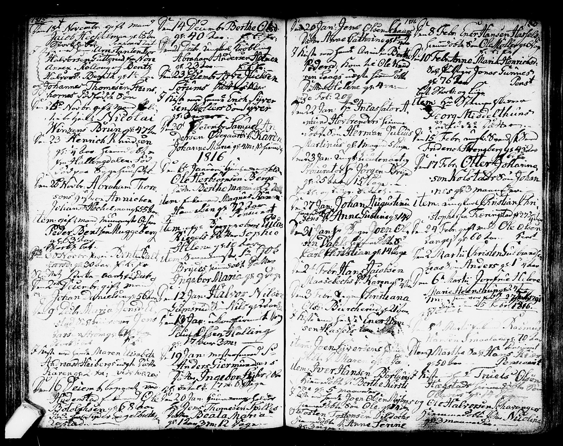 Kongsberg kirkebøker, SAKO/A-22/F/Fa/L0007: Ministerialbok nr. I 7, 1795-1816, s. 183