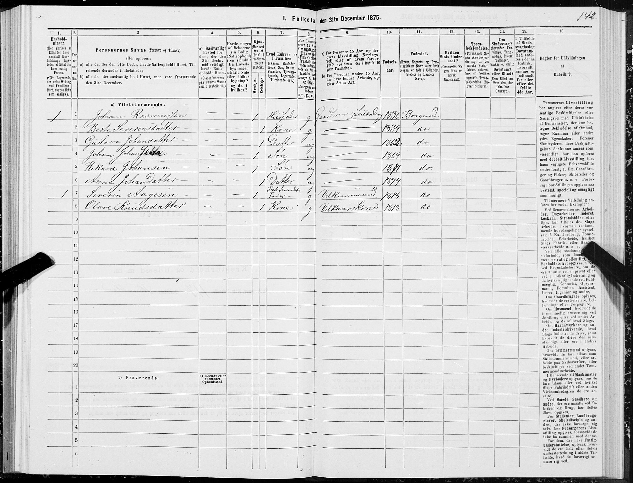 SAT, Folketelling 1875 for 1531P Borgund prestegjeld, 1875, s. 2142