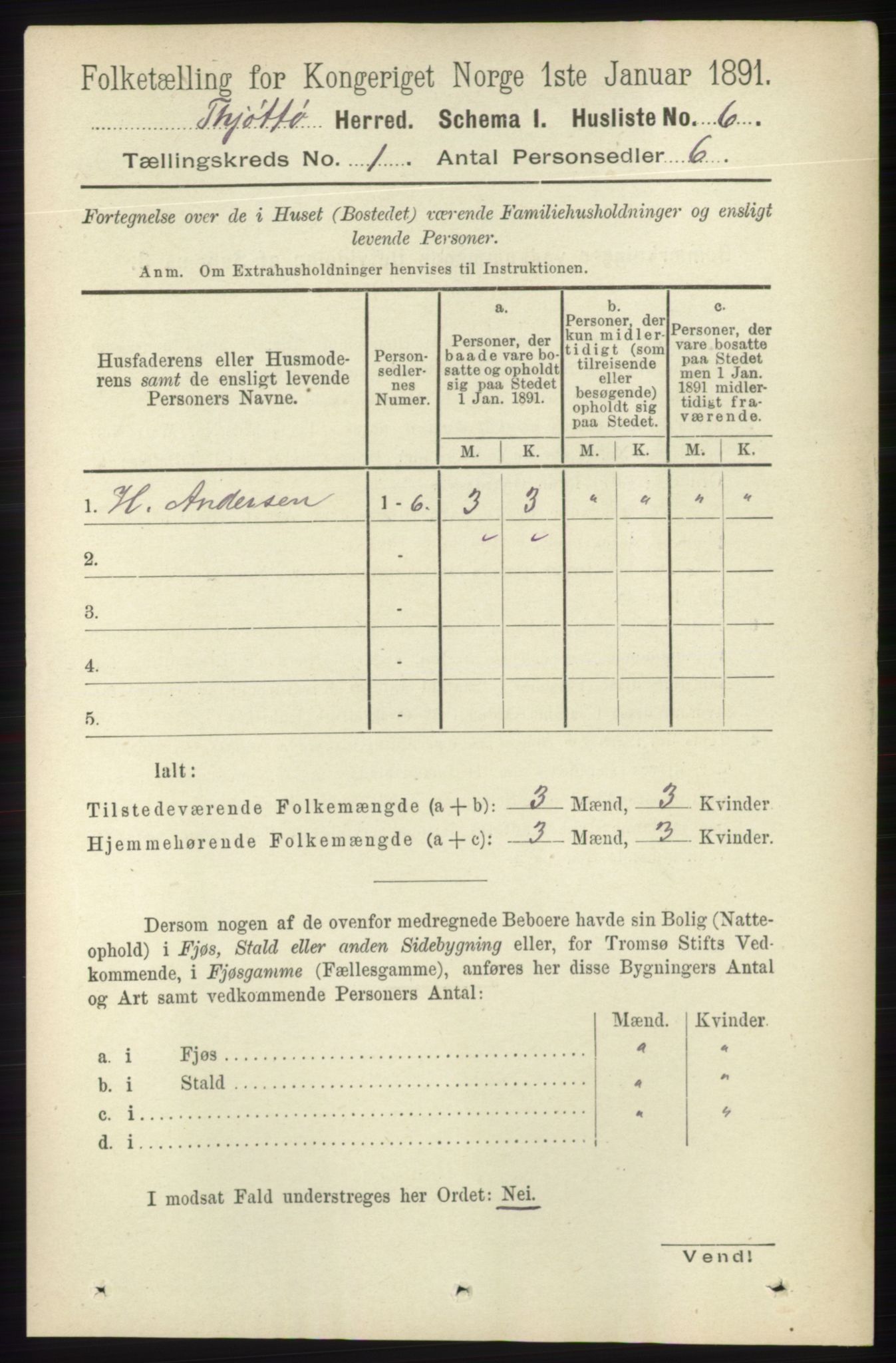 RA, Folketelling 1891 for 1817 Tjøtta herred, 1891, s. 28