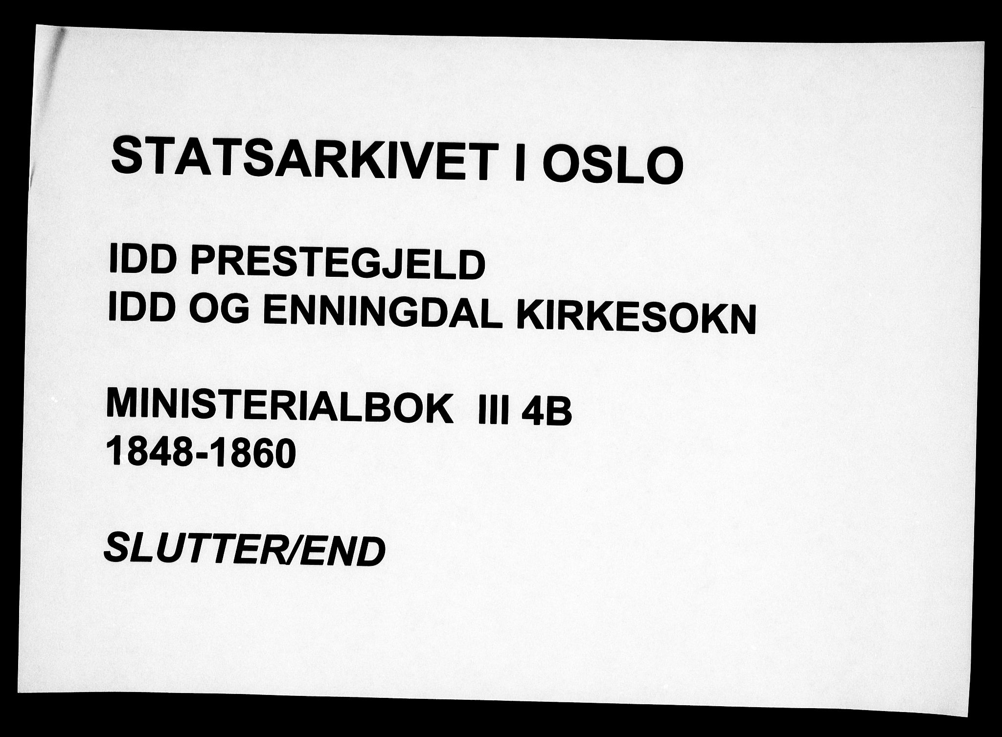 Idd prestekontor Kirkebøker, AV/SAO-A-10911/F/Fc/L0004b: Ministerialbok nr. III 4B, 1848-1860