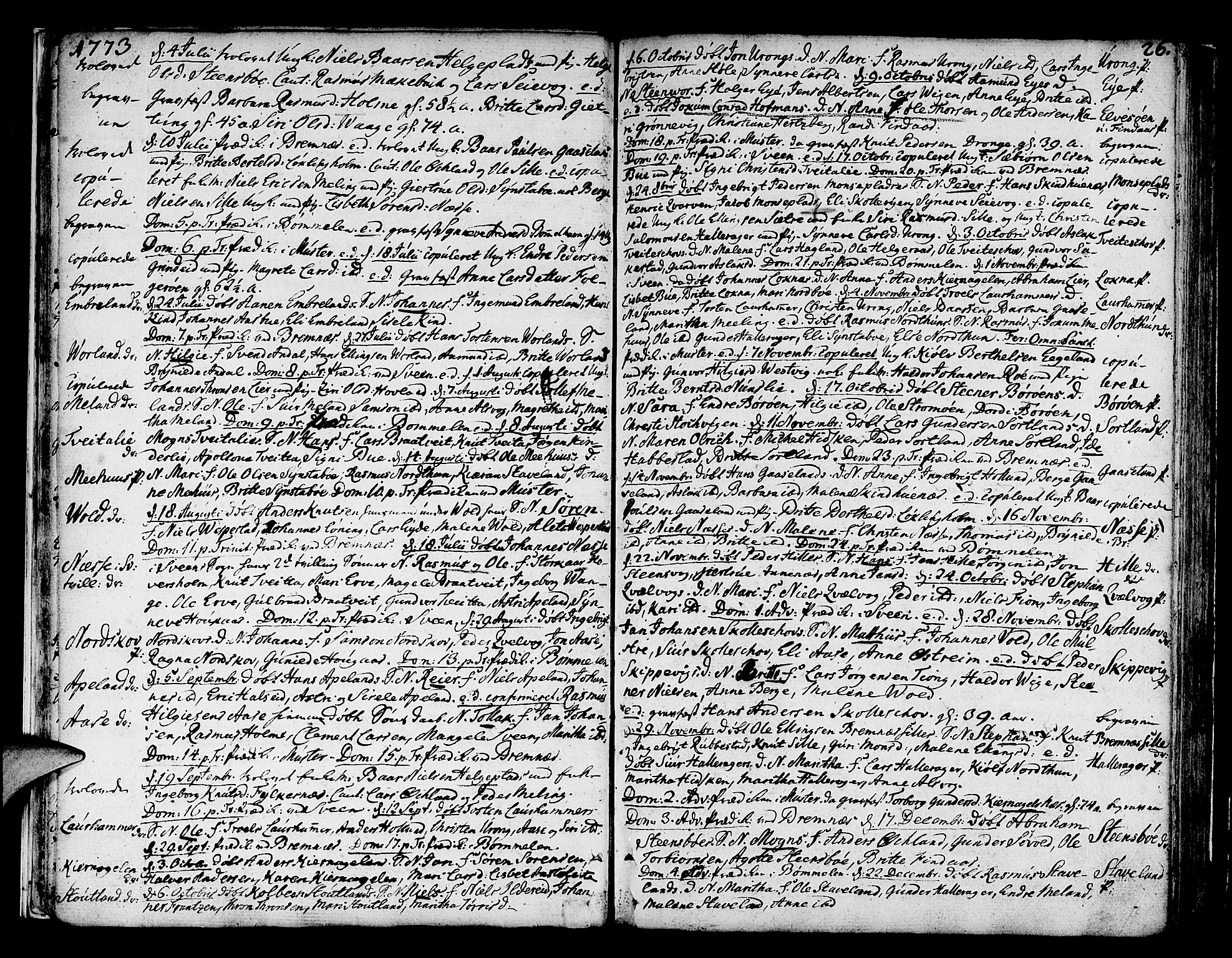 Finnås sokneprestembete, AV/SAB-A-99925/H/Ha/Haa/Haaa/L0003: Ministerialbok nr. A 3, 1765-1803, s. 26