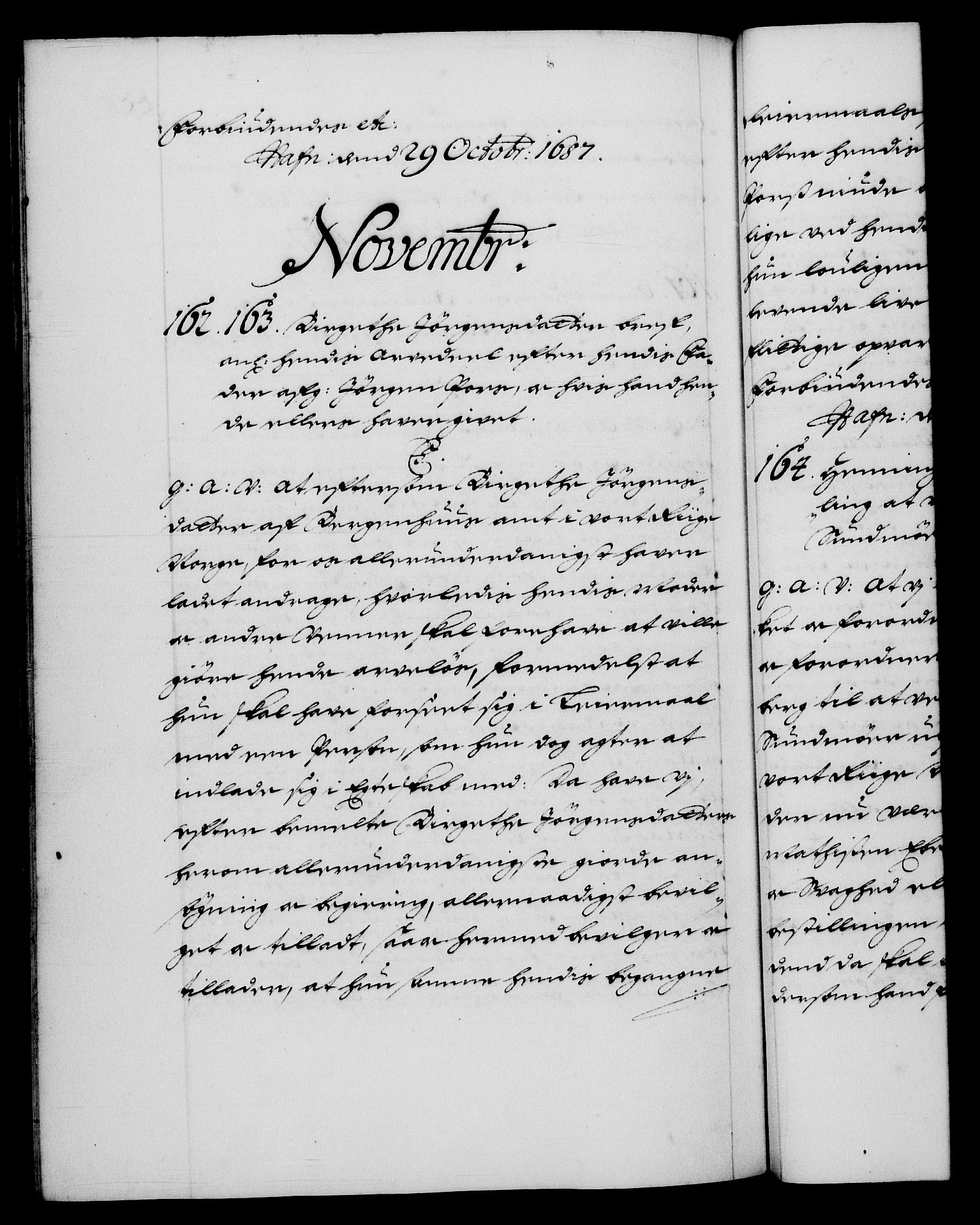 Danske Kanselli 1572-1799, RA/EA-3023/F/Fc/Fca/Fcaa/L0014: Norske registre (mikrofilm), 1685-1687, s. 553b