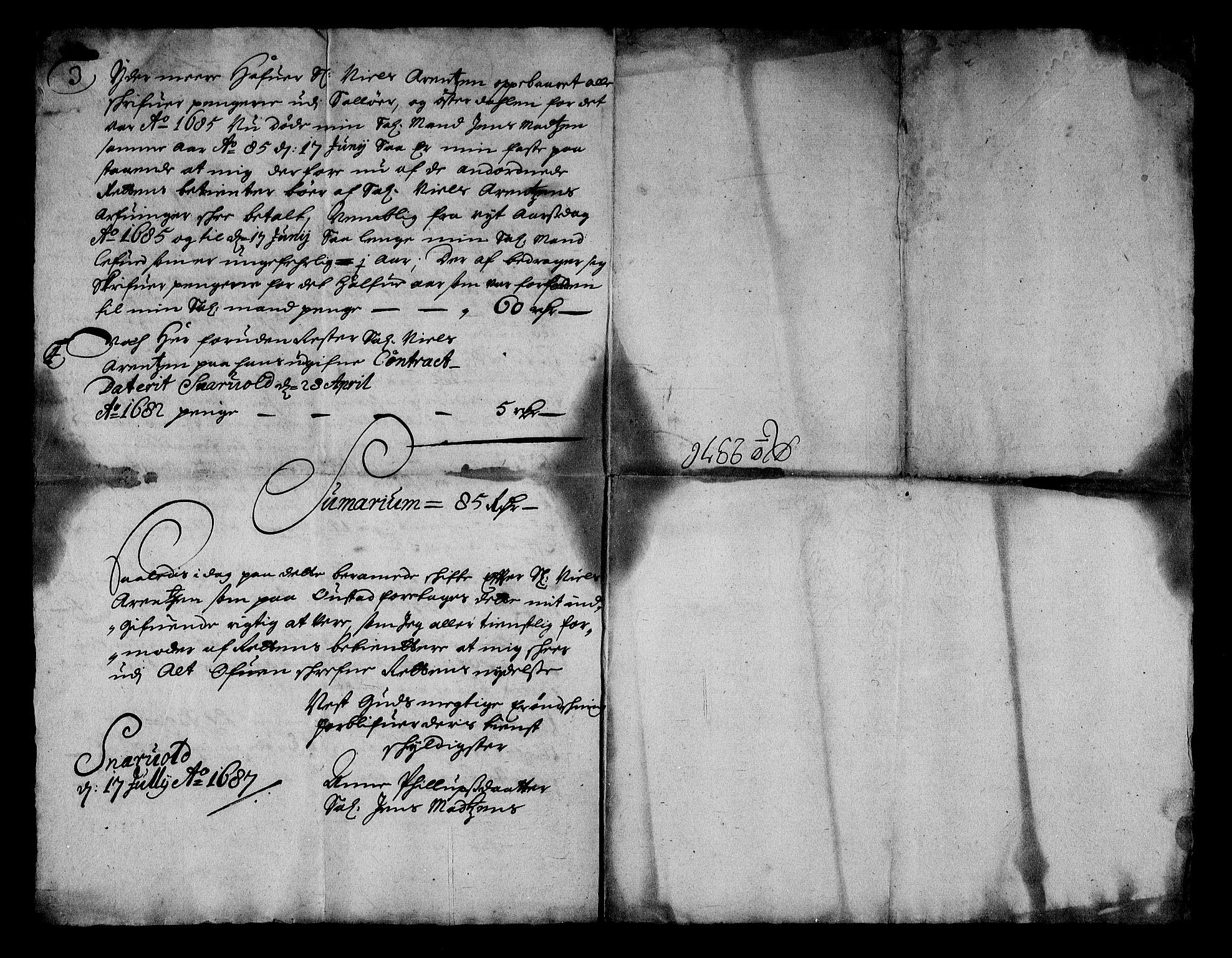 Stattholderembetet 1572-1771, RA/EA-2870/Af/L0003: Avskrifter av vedlegg til originale supplikker, nummerert i samsvar med supplikkbøkene, 1689-1691, s. 101