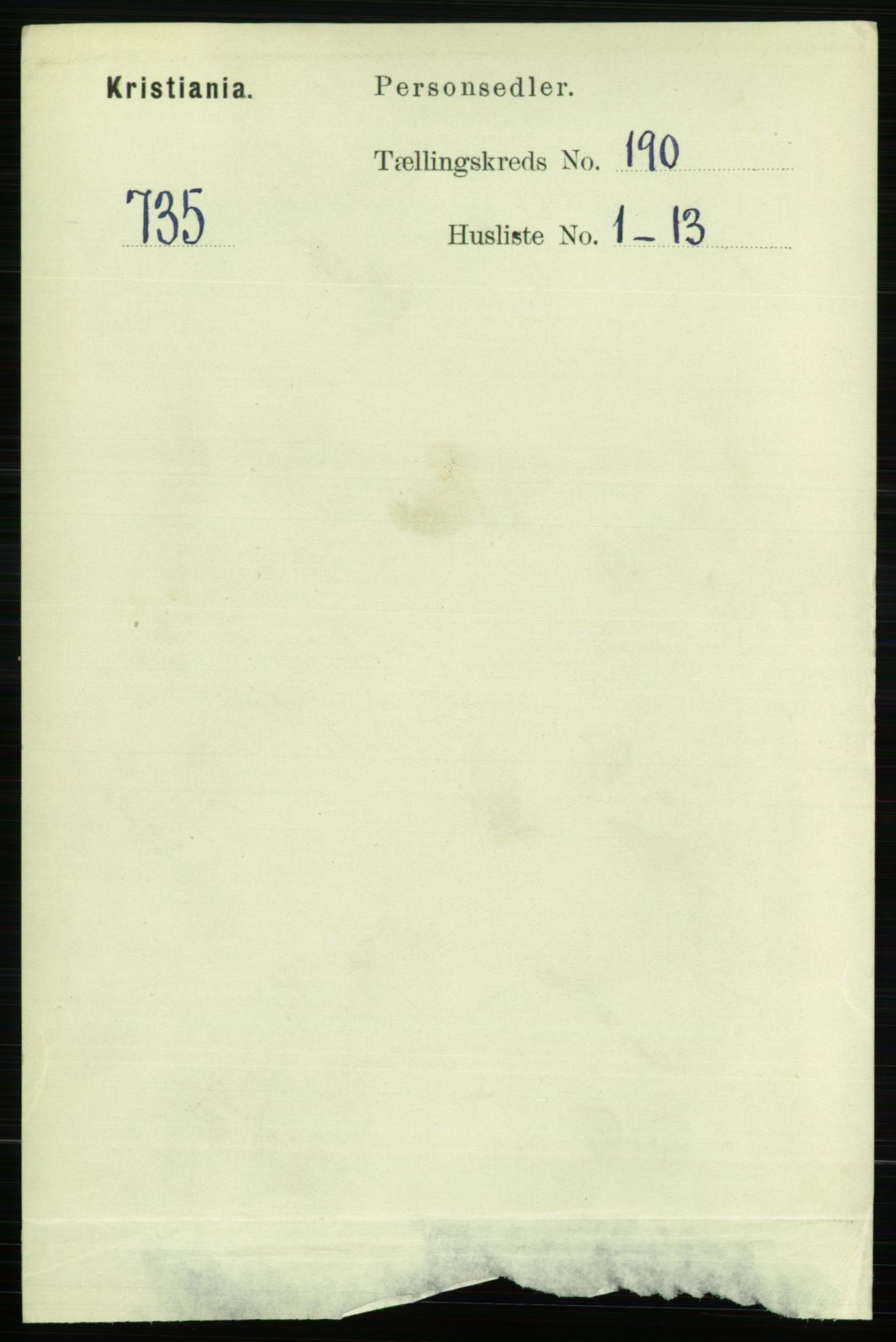 RA, Folketelling 1891 for 0301 Kristiania kjøpstad, 1891, s. 114071