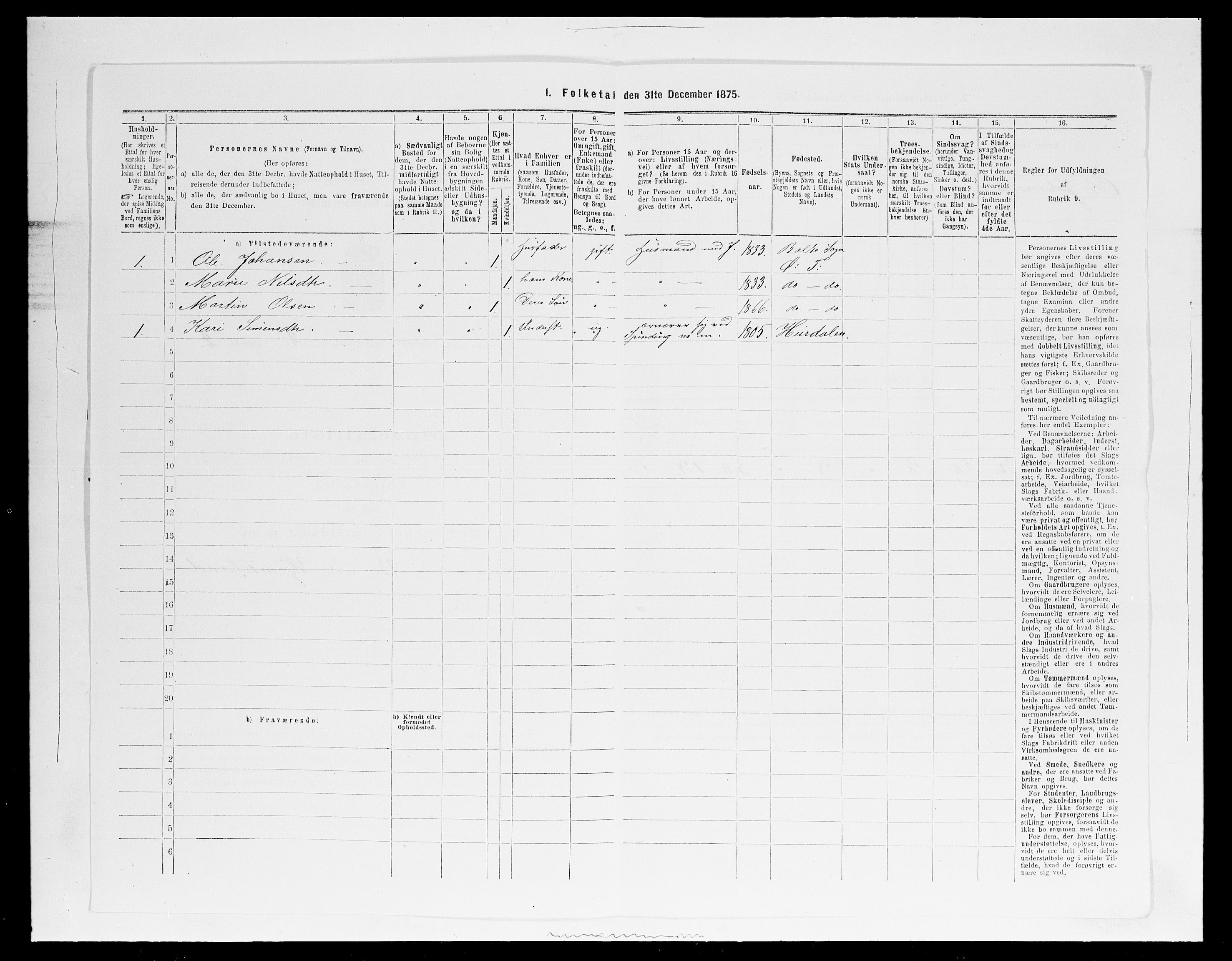 SAH, Folketelling 1875 for 0528P Østre Toten prestegjeld, 1875, s. 348