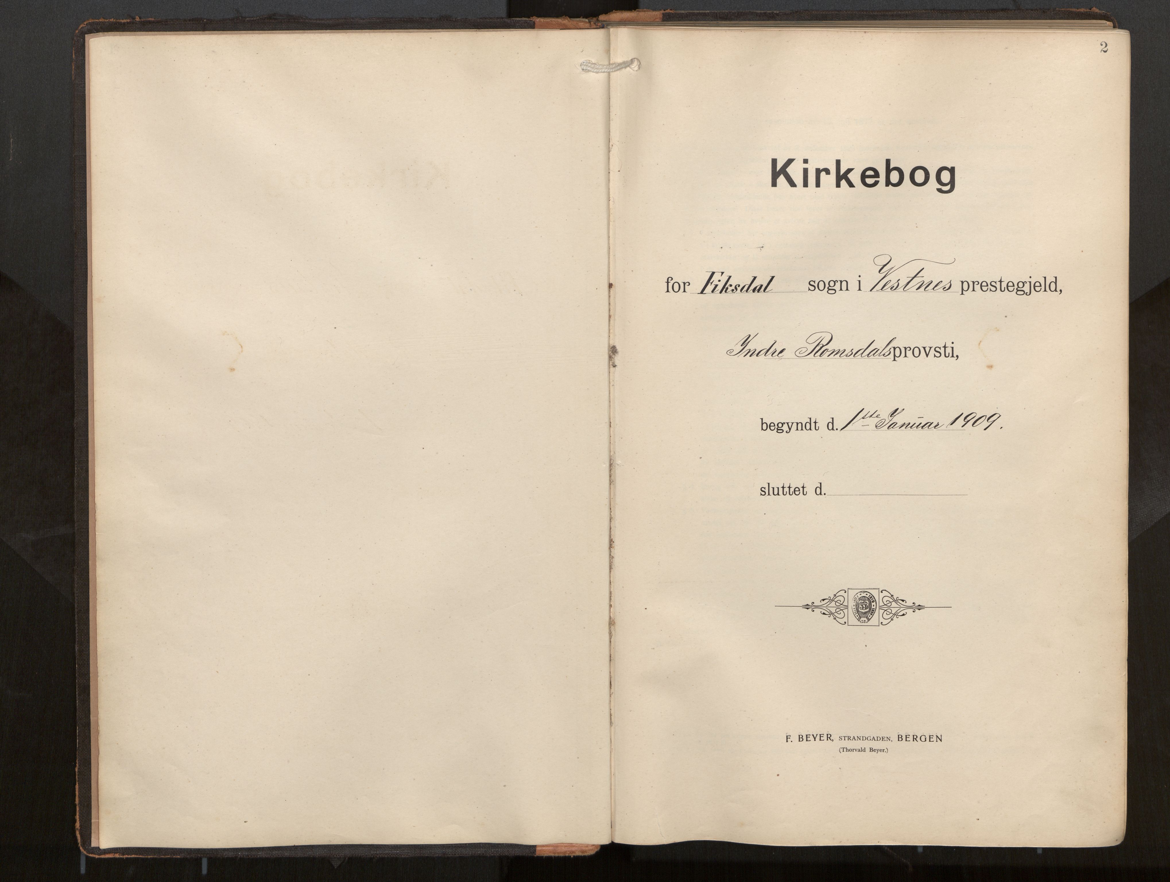 Ministerialprotokoller, klokkerbøker og fødselsregistre - Møre og Romsdal, SAT/A-1454/540/L0540b: Ministerialbok nr. 540A03, 1909-1932, s. 2