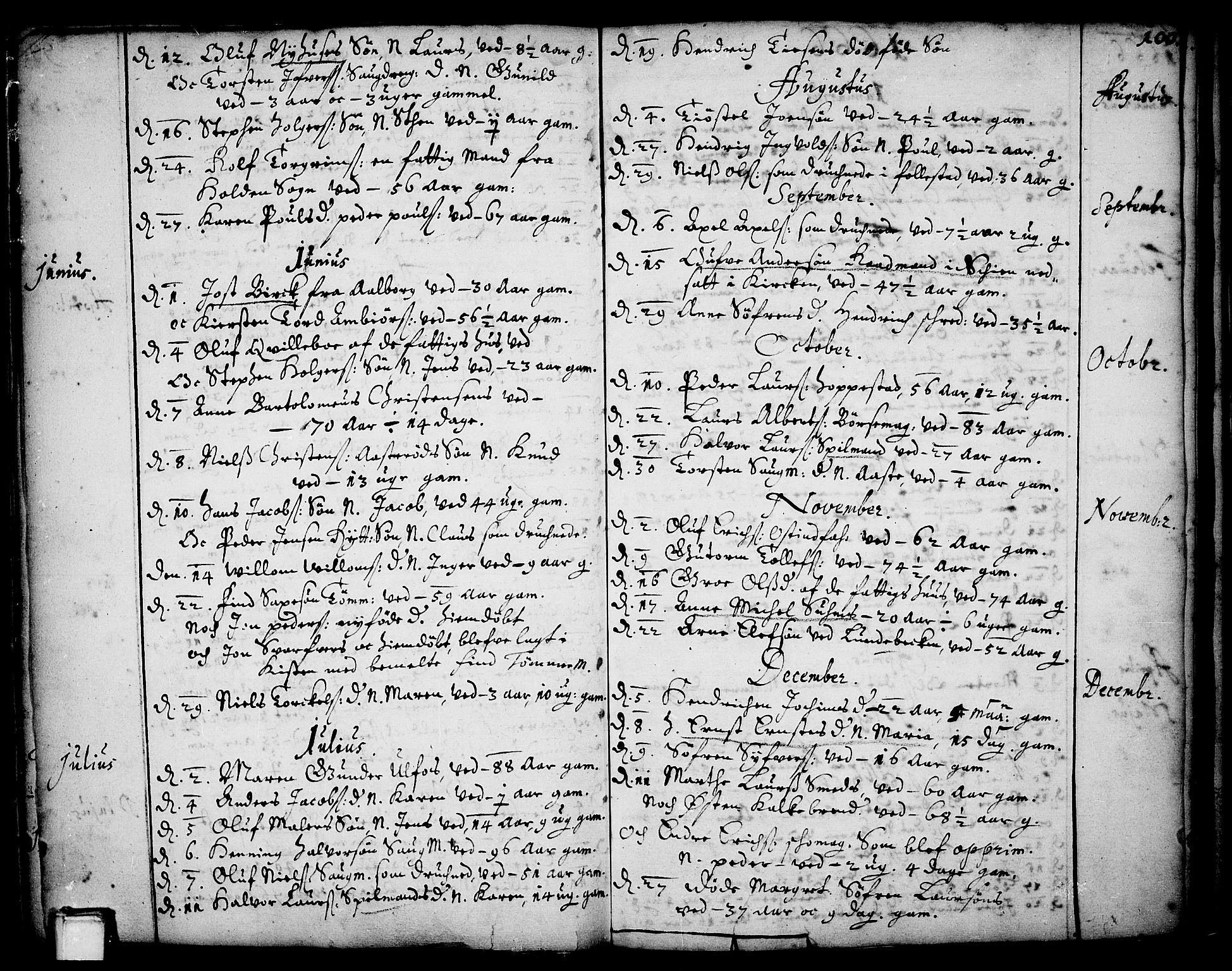 Skien kirkebøker, SAKO/A-302/F/Fa/L0001: Ministerialbok nr. 1, 1659-1679, s. 100