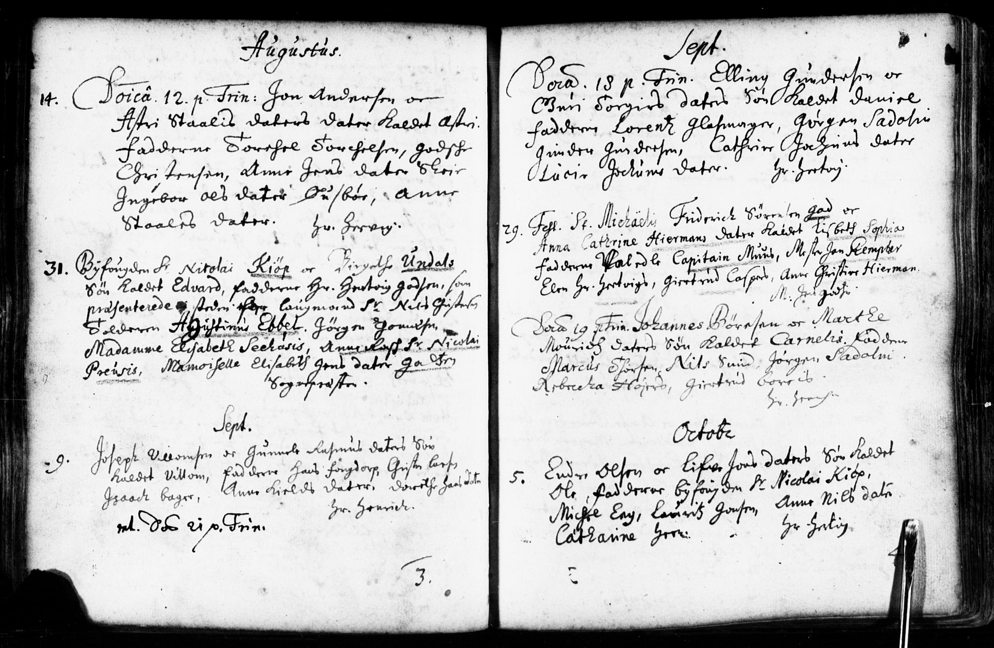 Domkirken sokneprestkontor, AV/SAST-A-101812/001/30/30BB/L0001: Klokkerbok nr. B 1, 1688-1714
