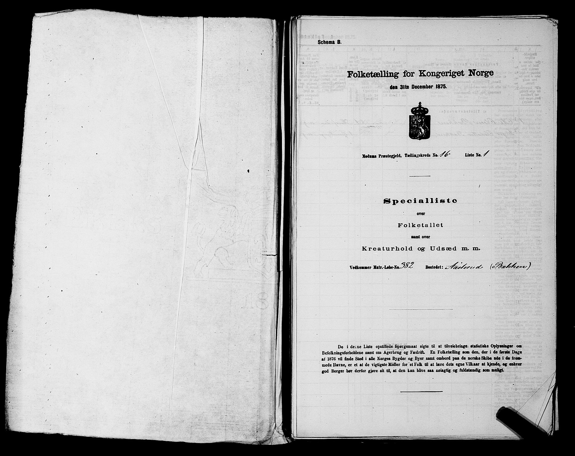 SAKO, Folketelling 1875 for 0623P Modum prestegjeld, 1875, s. 2044