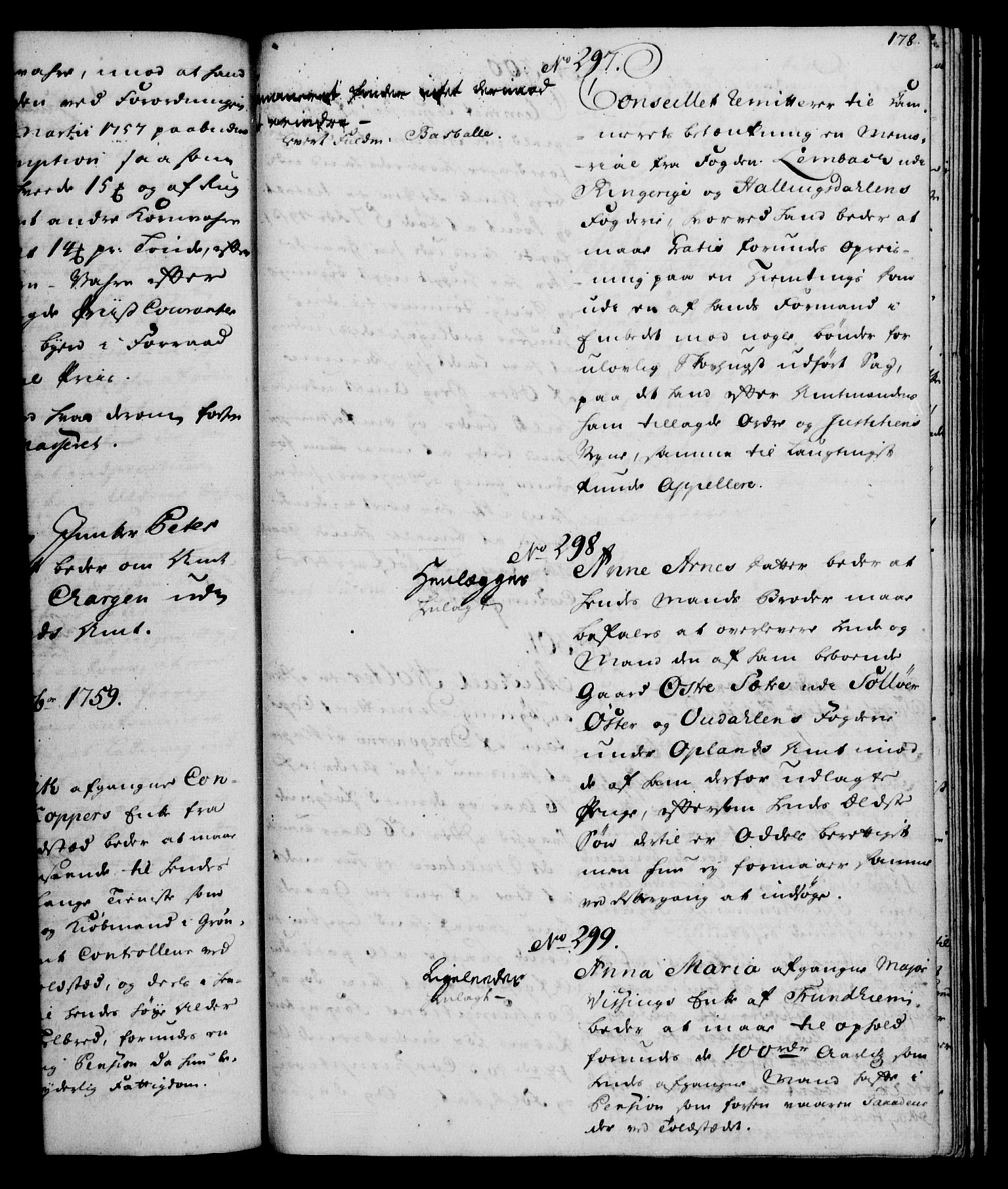 Rentekammeret, Kammerkanselliet, AV/RA-EA-3111/G/Gh/Gha/L0035: Norsk ekstraktmemorialprotokoll (merket RK 53.80), 1759-1771, s. 178