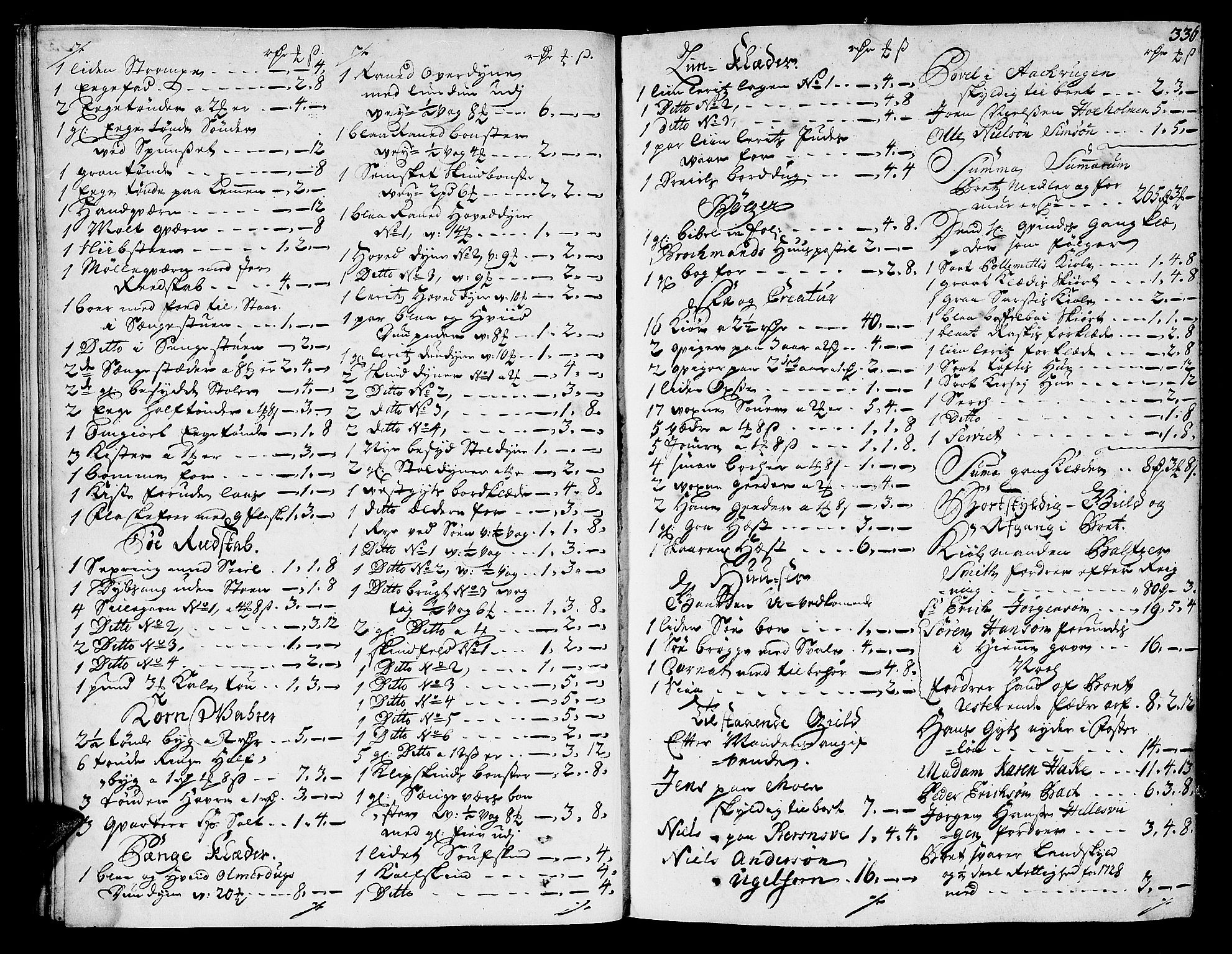 Helgeland sorenskriveri, AV/SAT-A-0004/3/3A/L0008: Skifteprotokoll 6B, 1728-1731, s. 335b-336a